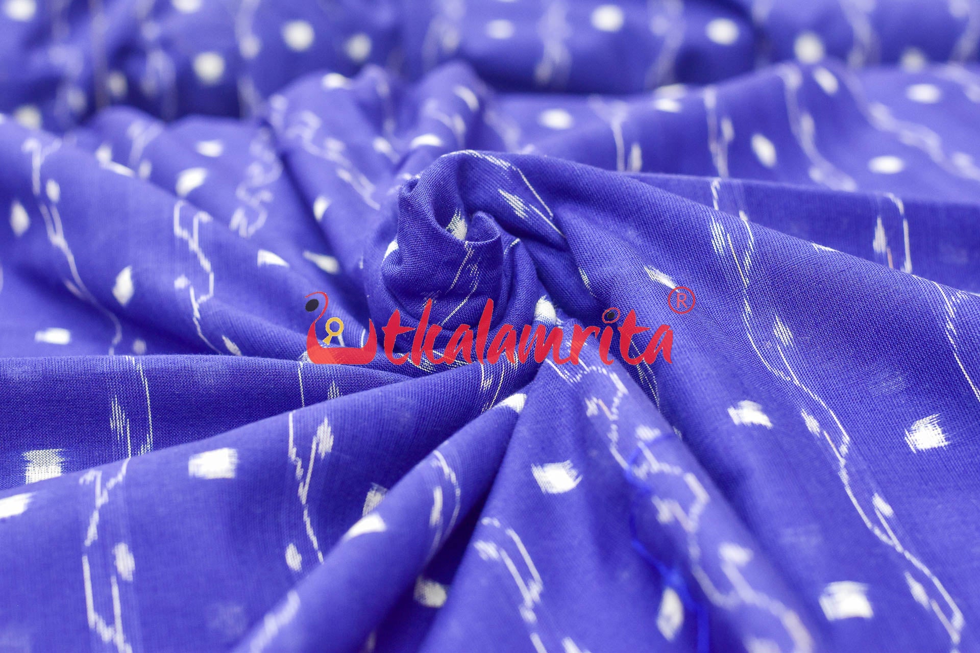 Blue Lahari Sambalpuri Tipa (Fabric)