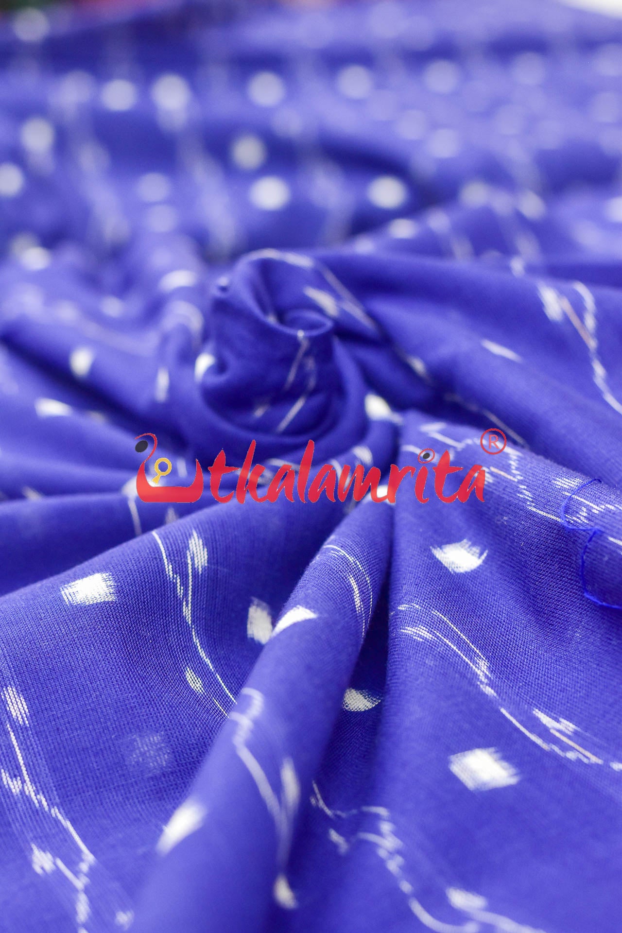 Blue Lahari Sambalpuri Tipa (Fabric)