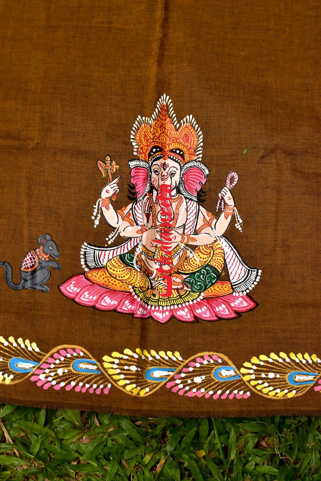 Ganesh Pattachitra (Blouse Piece)