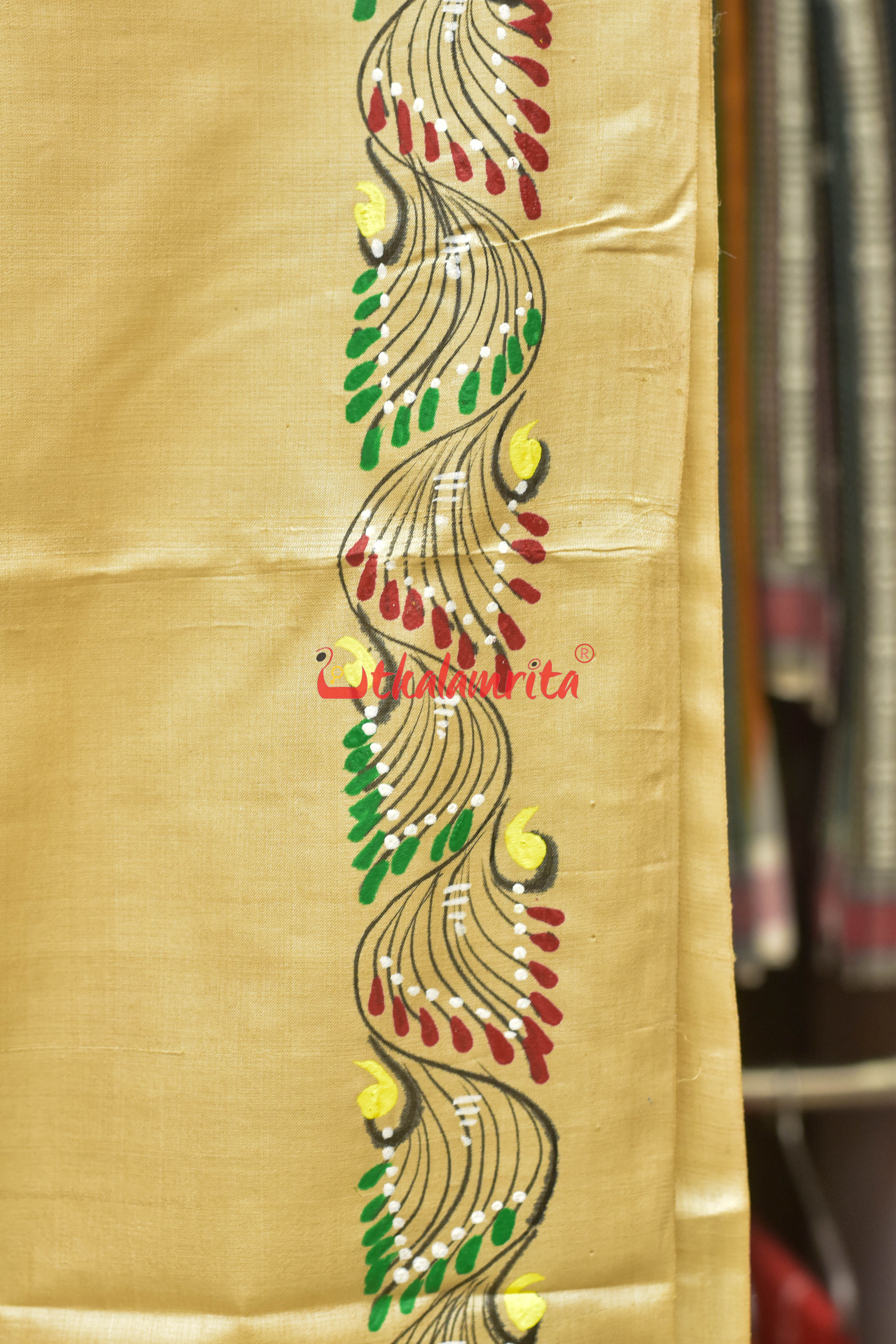 Pari Theme Pattachitra Tussar Silk Saree