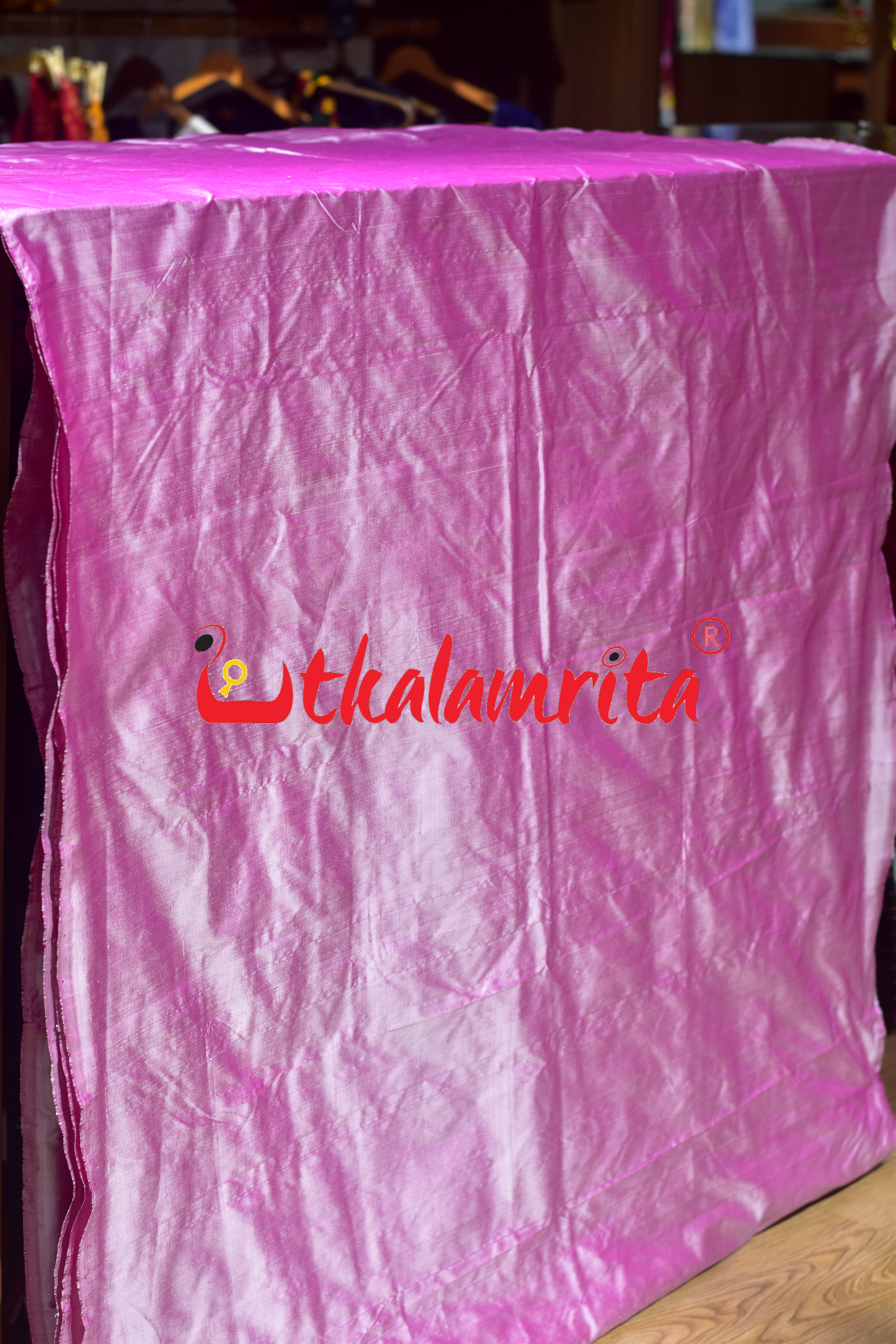 Light Pink Plain Silk (Fabric)
