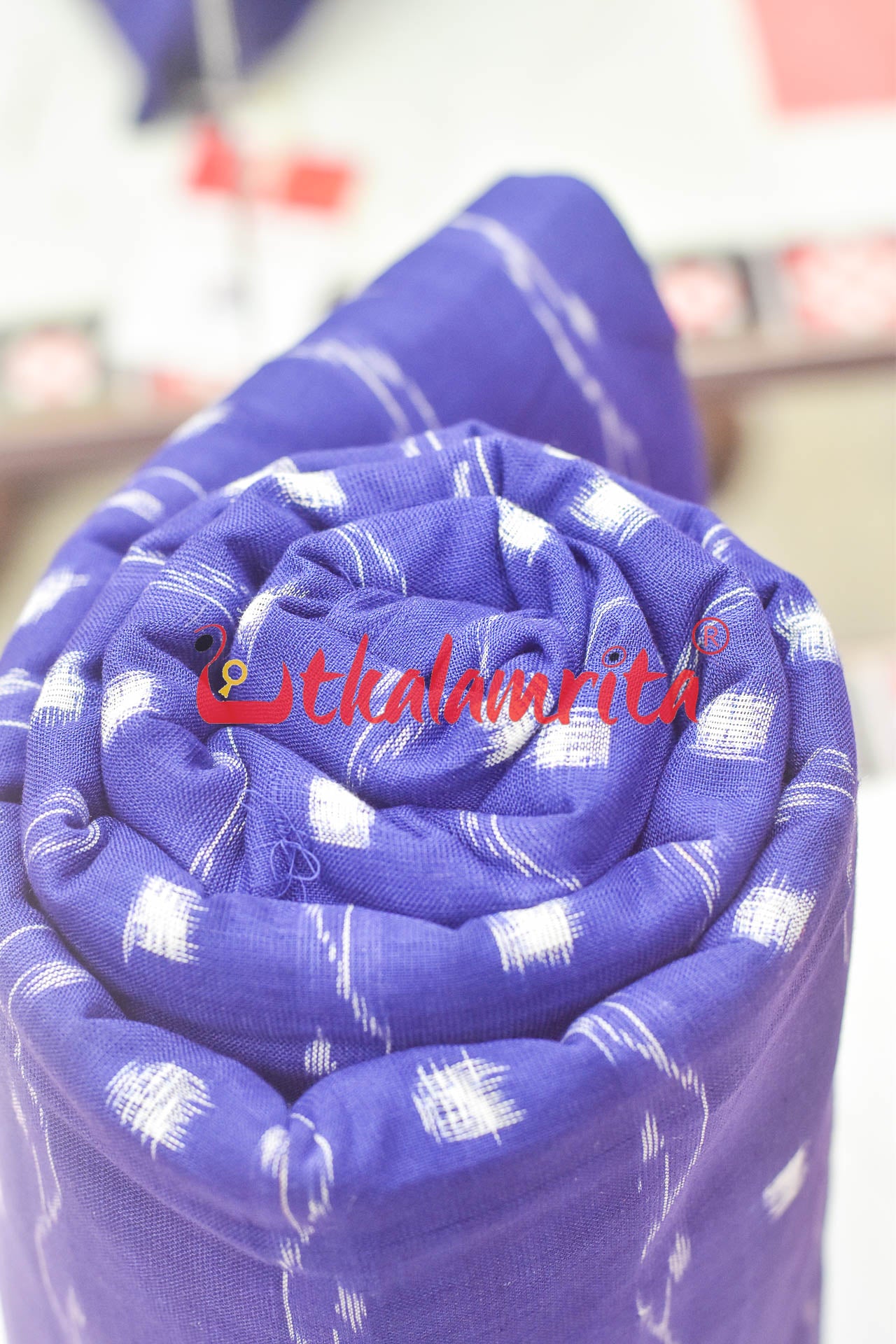 Blue Lahari Sambalpuri Tipa (Fabric)