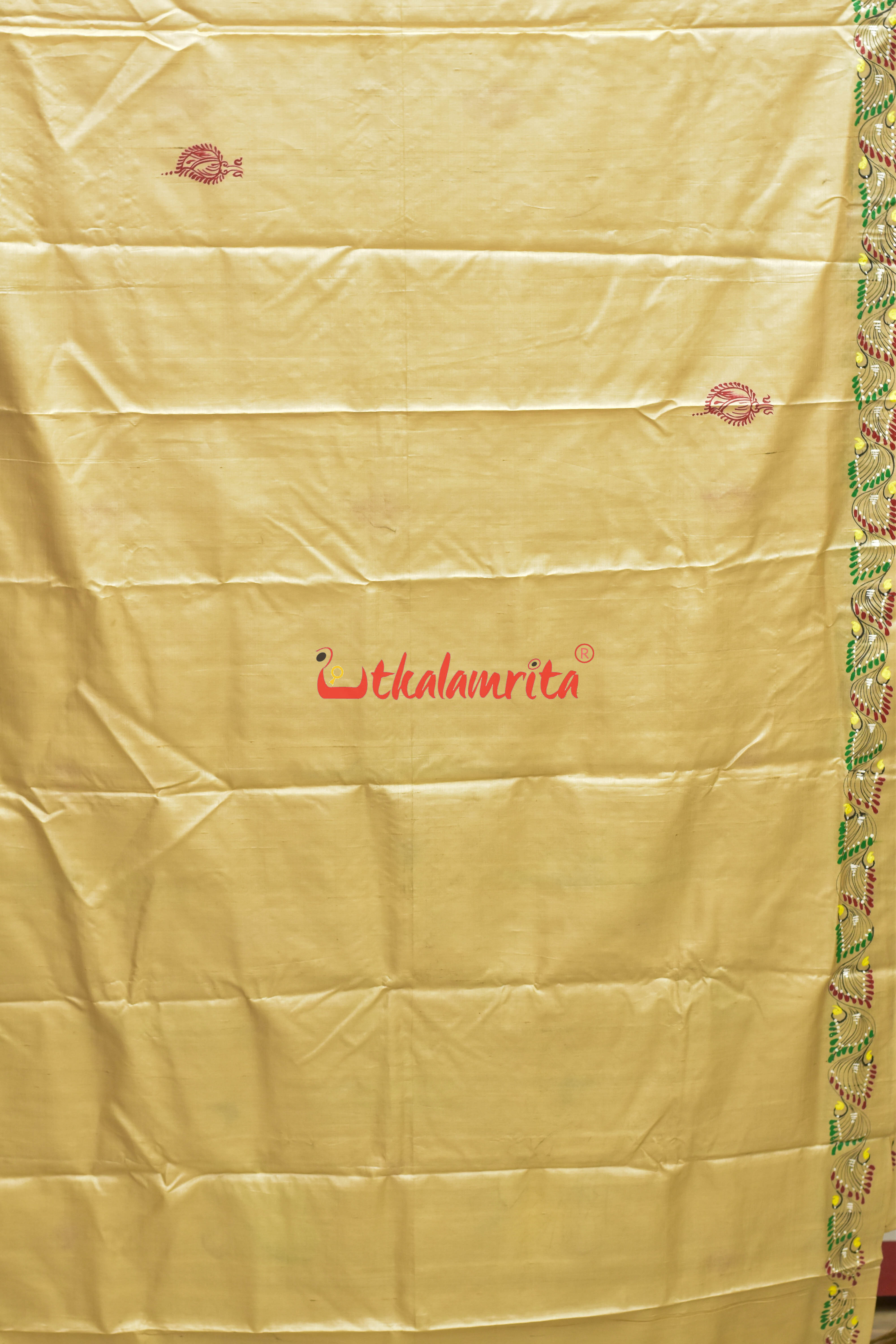 Pari Theme Pattachitra Tussar Silk Saree