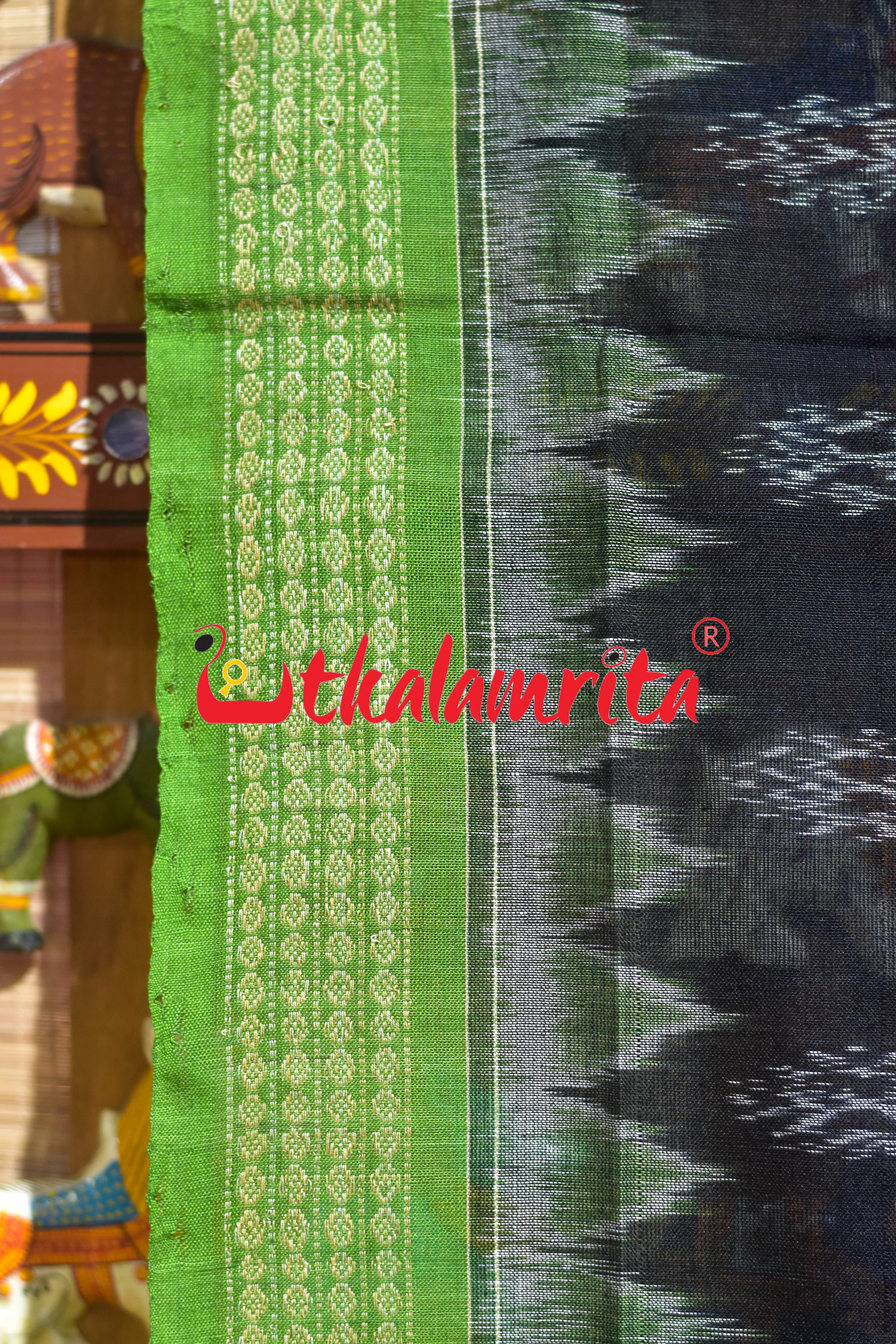 Black Mehndi Phula Bandha Sambalpuri (Dupatta)