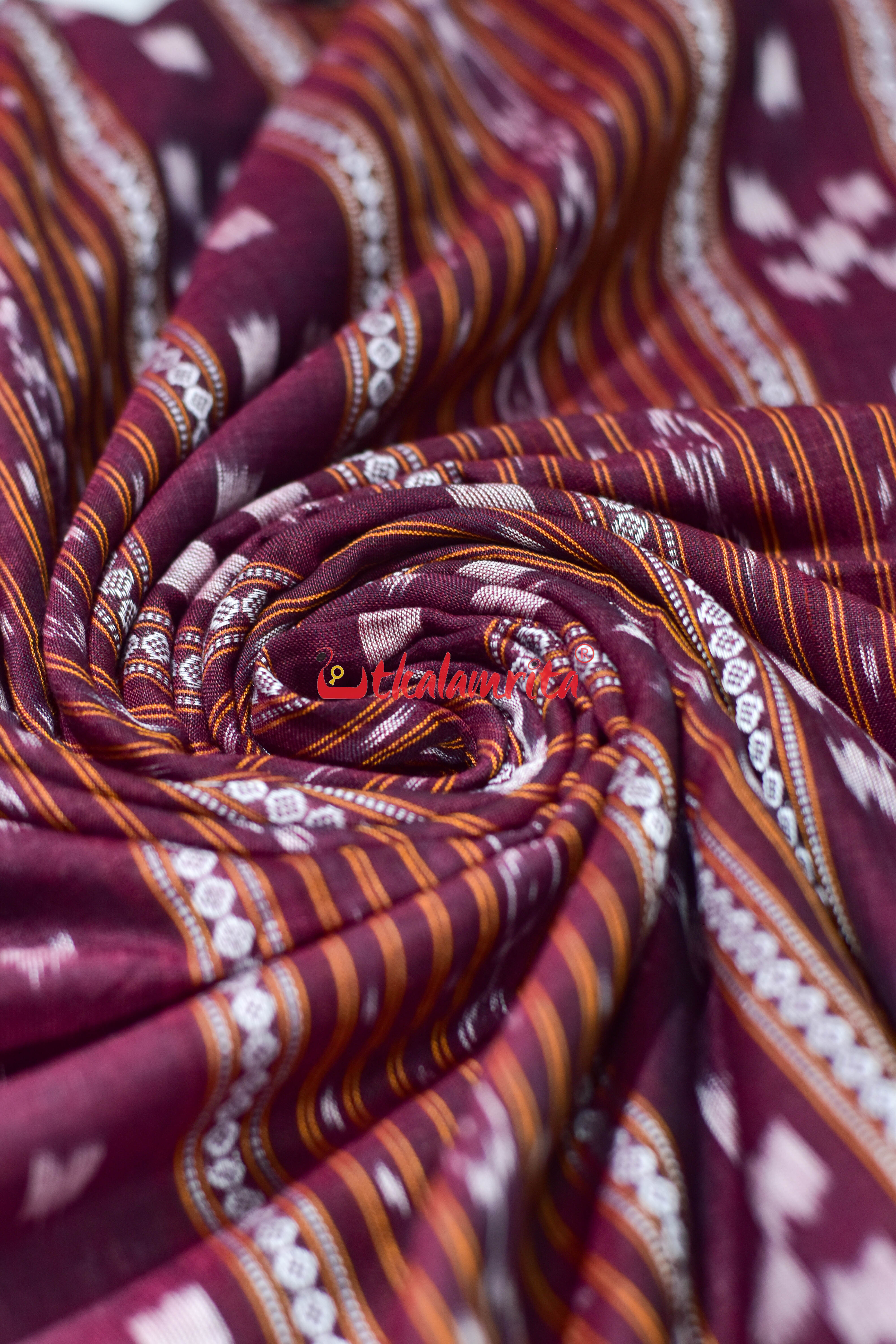 Coffee Pasapali Ikat Cotton (Fabric)