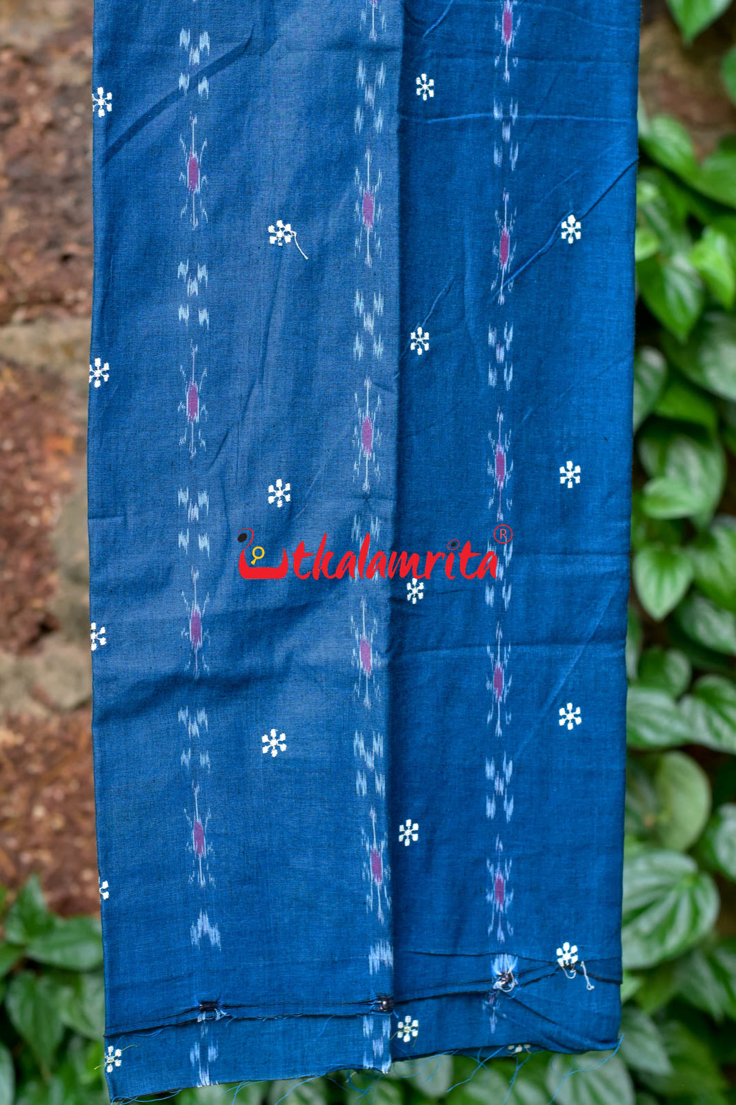 Blue Red Simple Pasapali Flower Dress Set