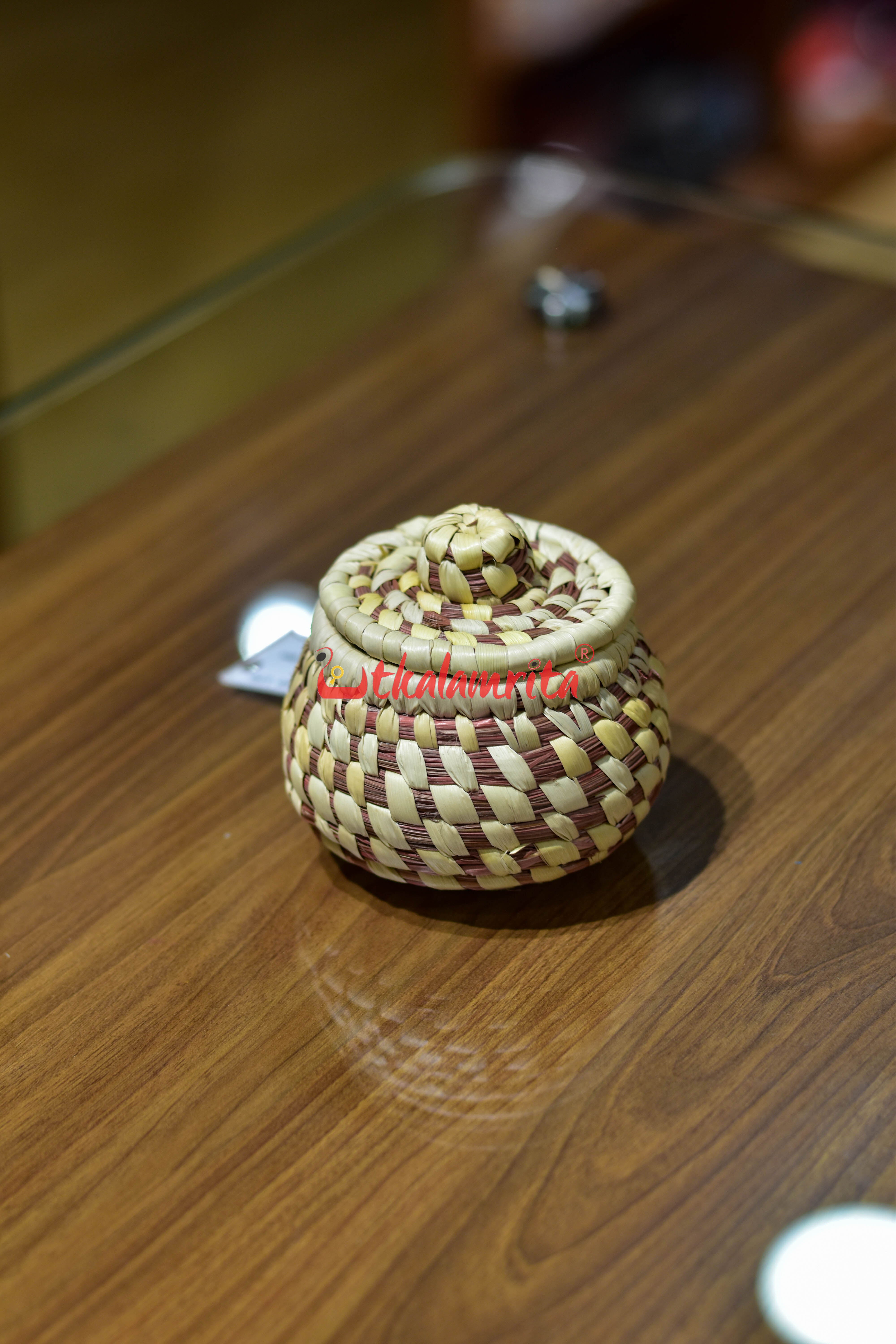 Sabai Grass Rust Jewellery Box