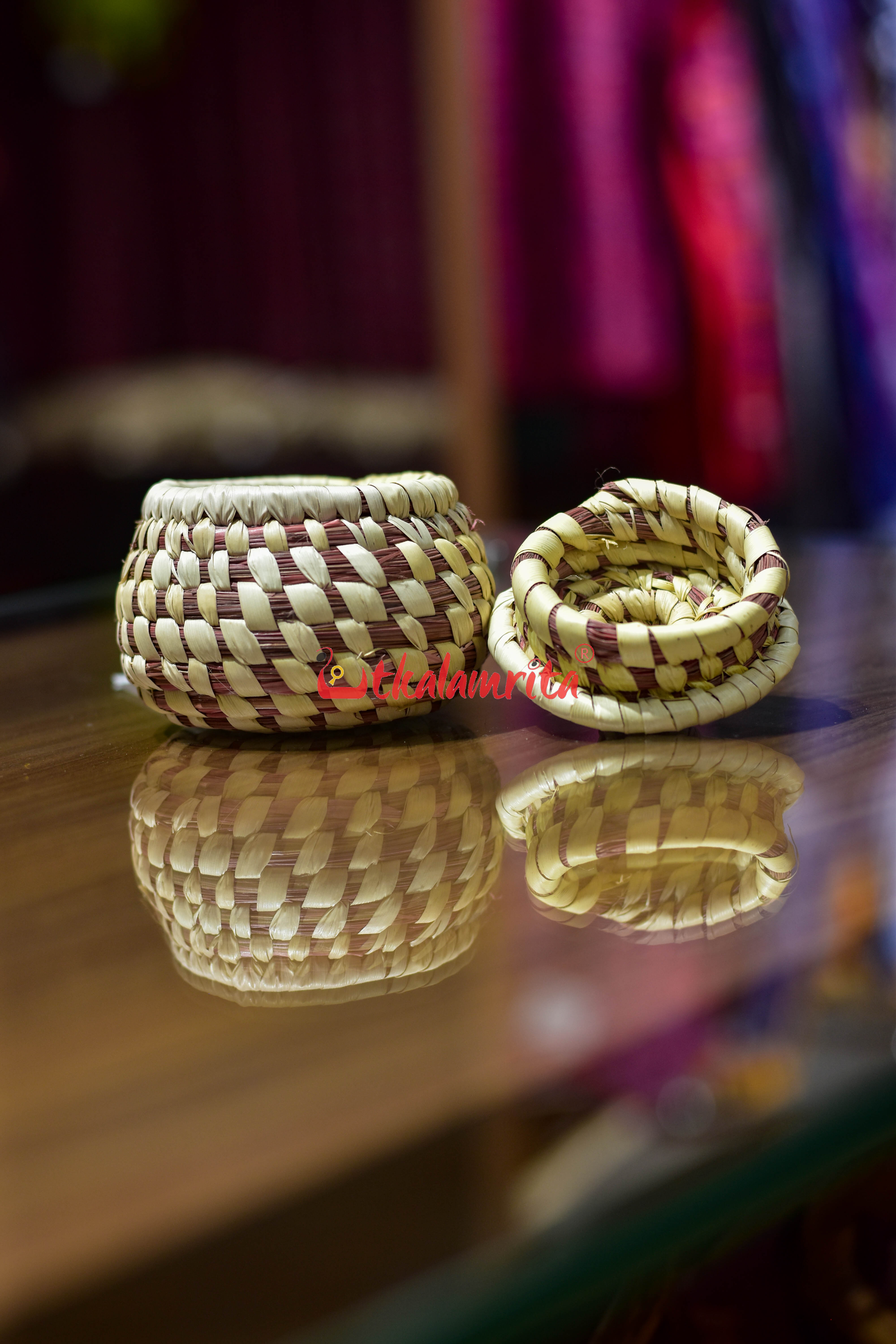 Sabai Grass Rust Jewellery Box