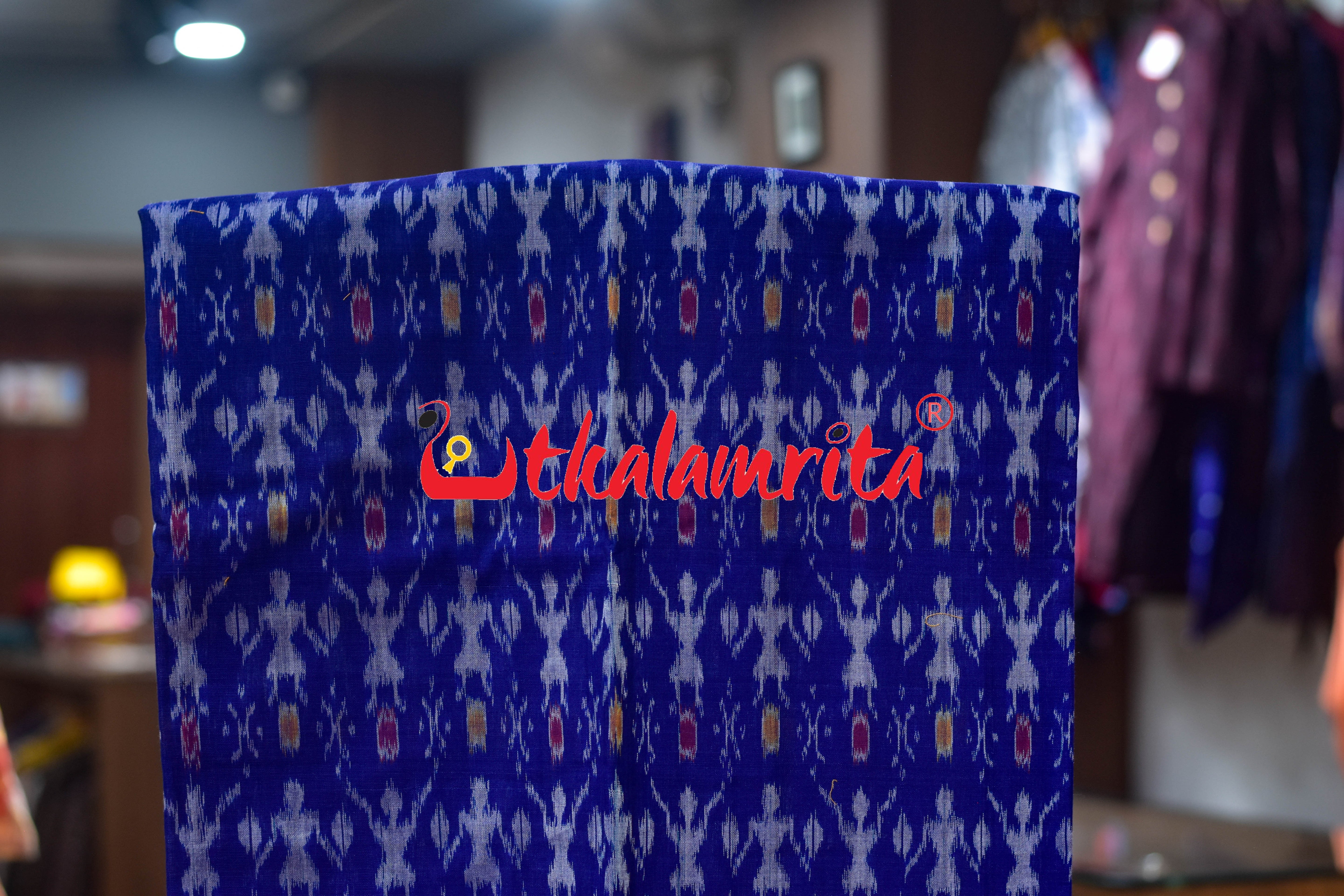 Blue Yellow Jodi Tribals Cotton Dress Set