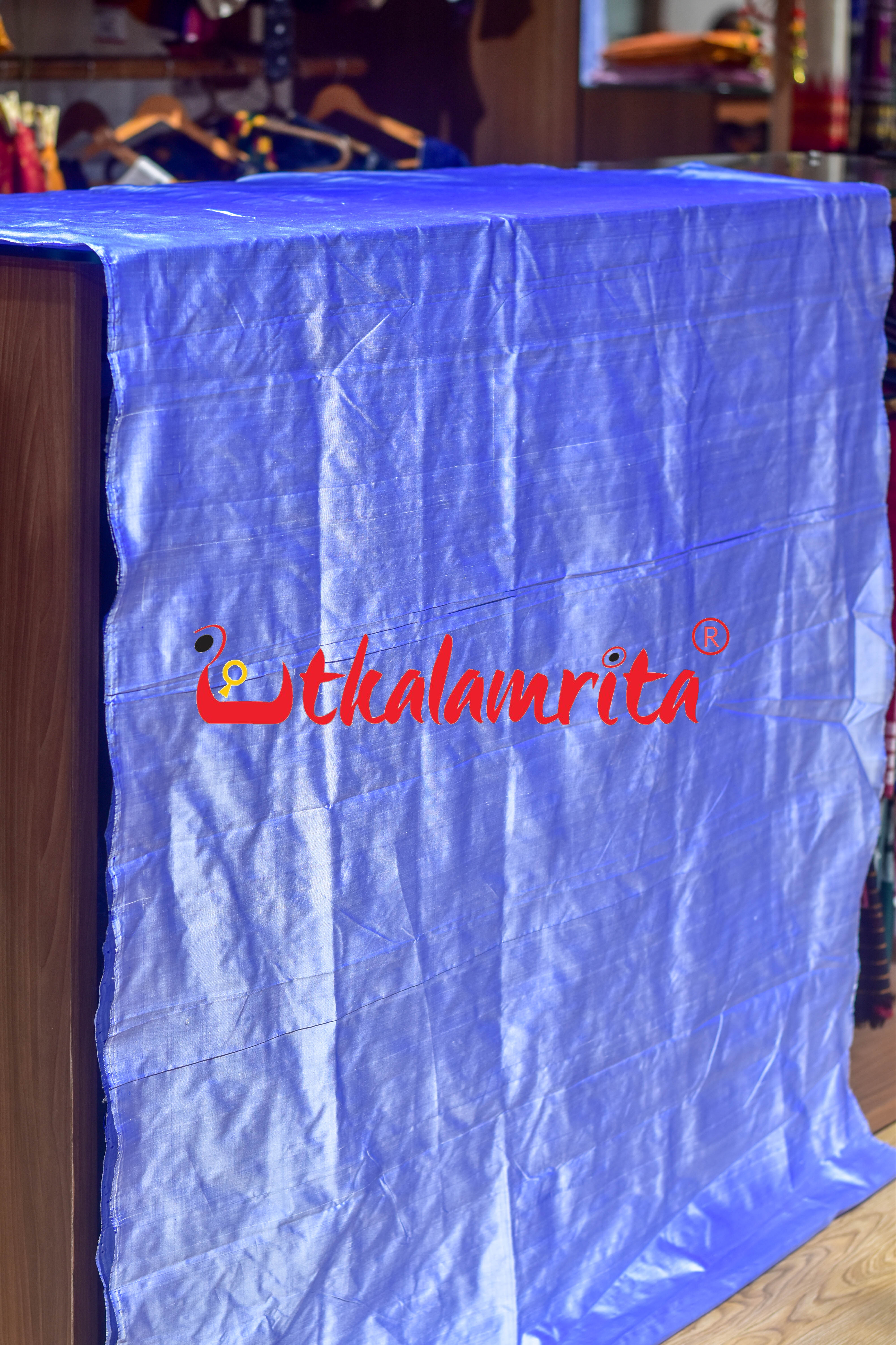 Sky Blue Plain Silk (Fabric)