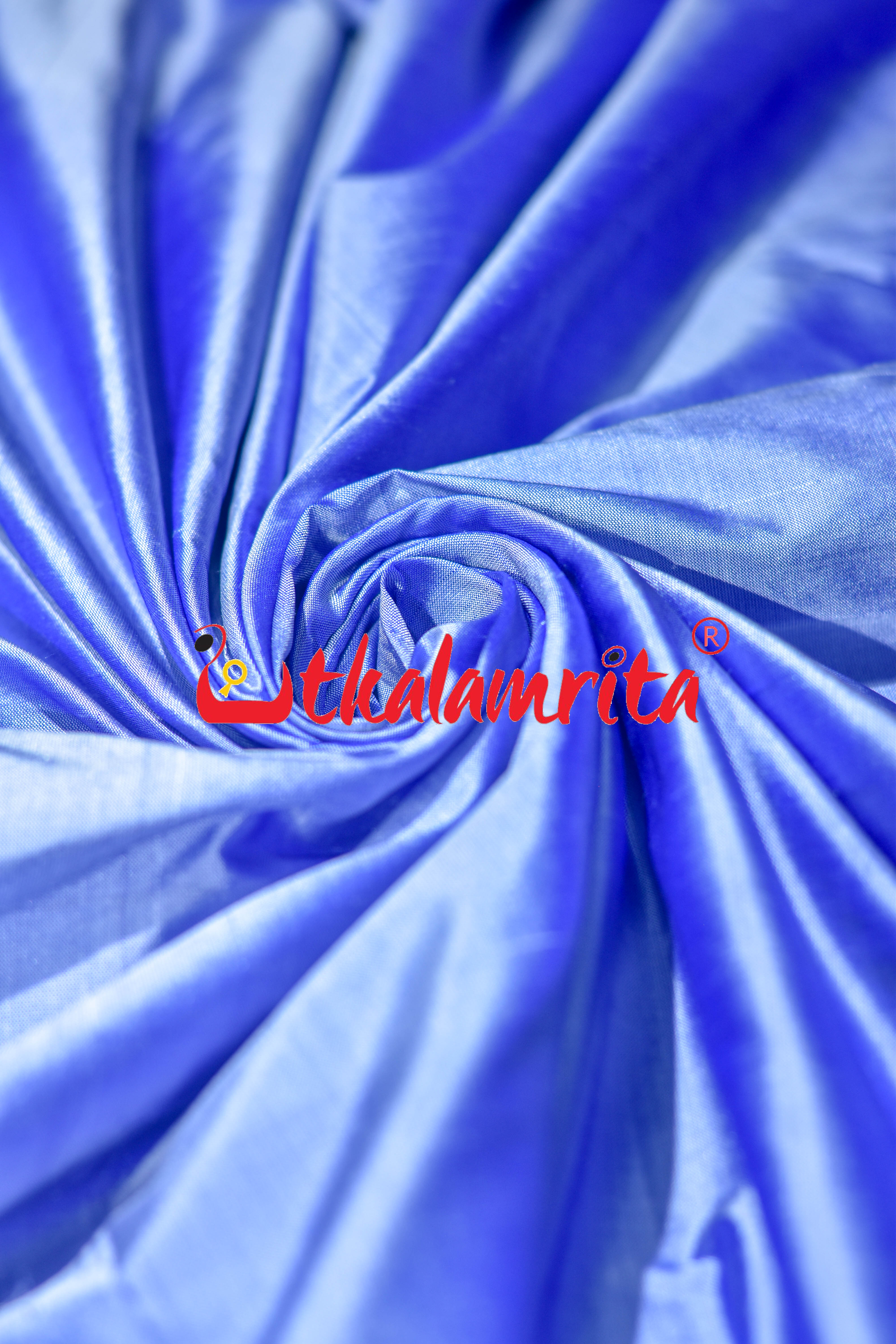 Sky Blue Plain Silk (Fabric)