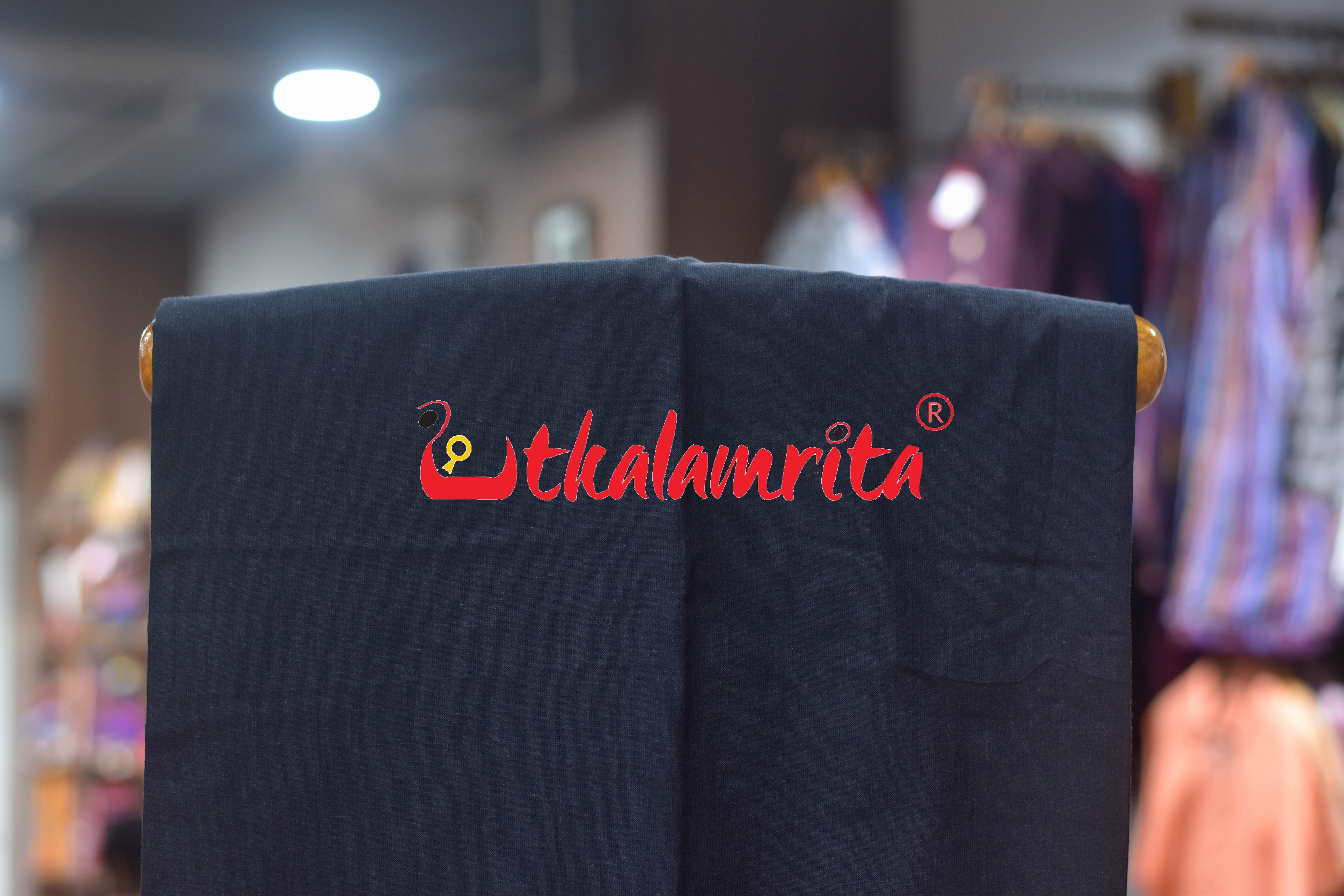 Purple Black Cut Tribals Sambalpuri Cotton Dress Set