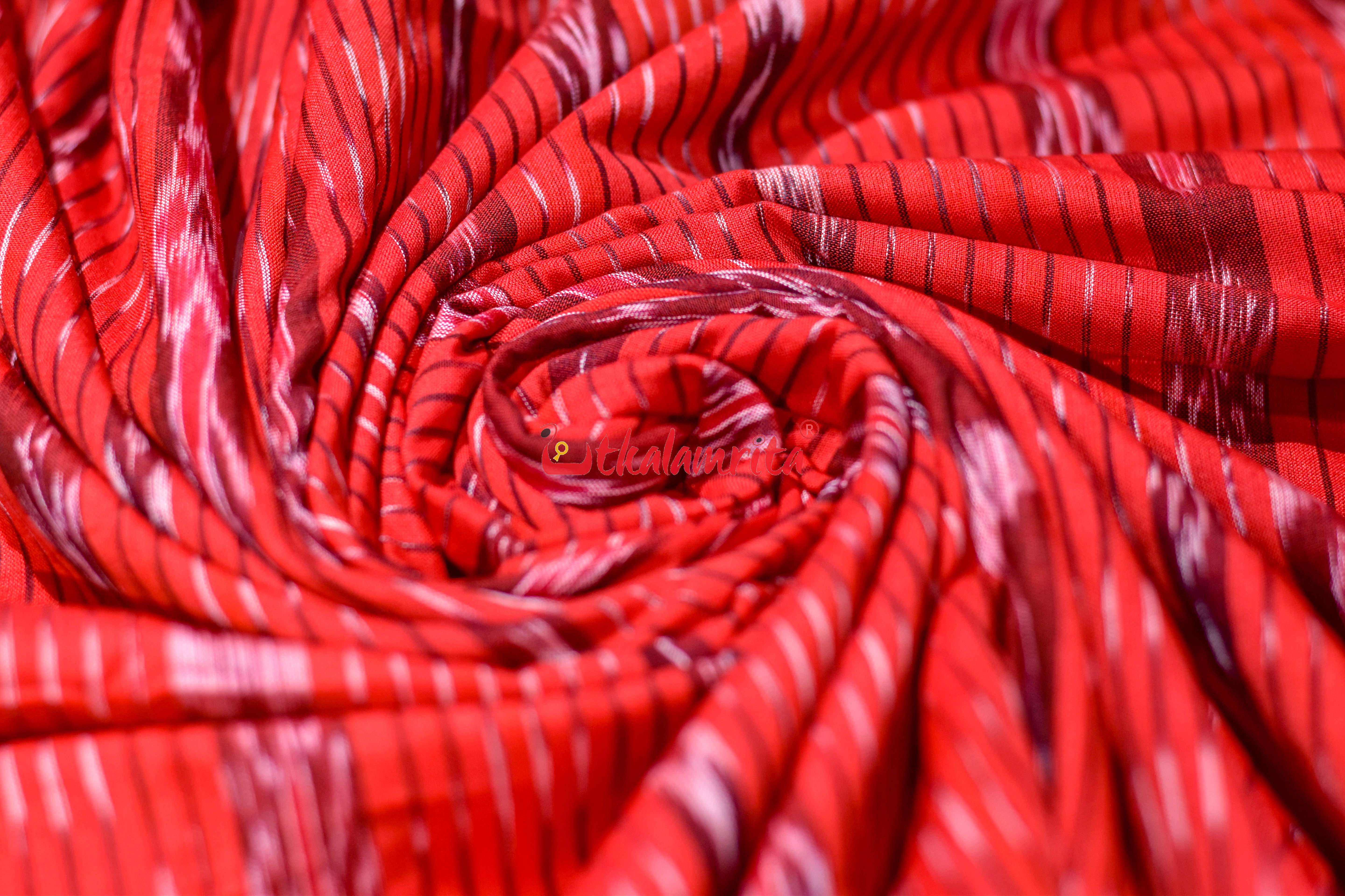 Red Flower Anjimala Cotton (Fabric)