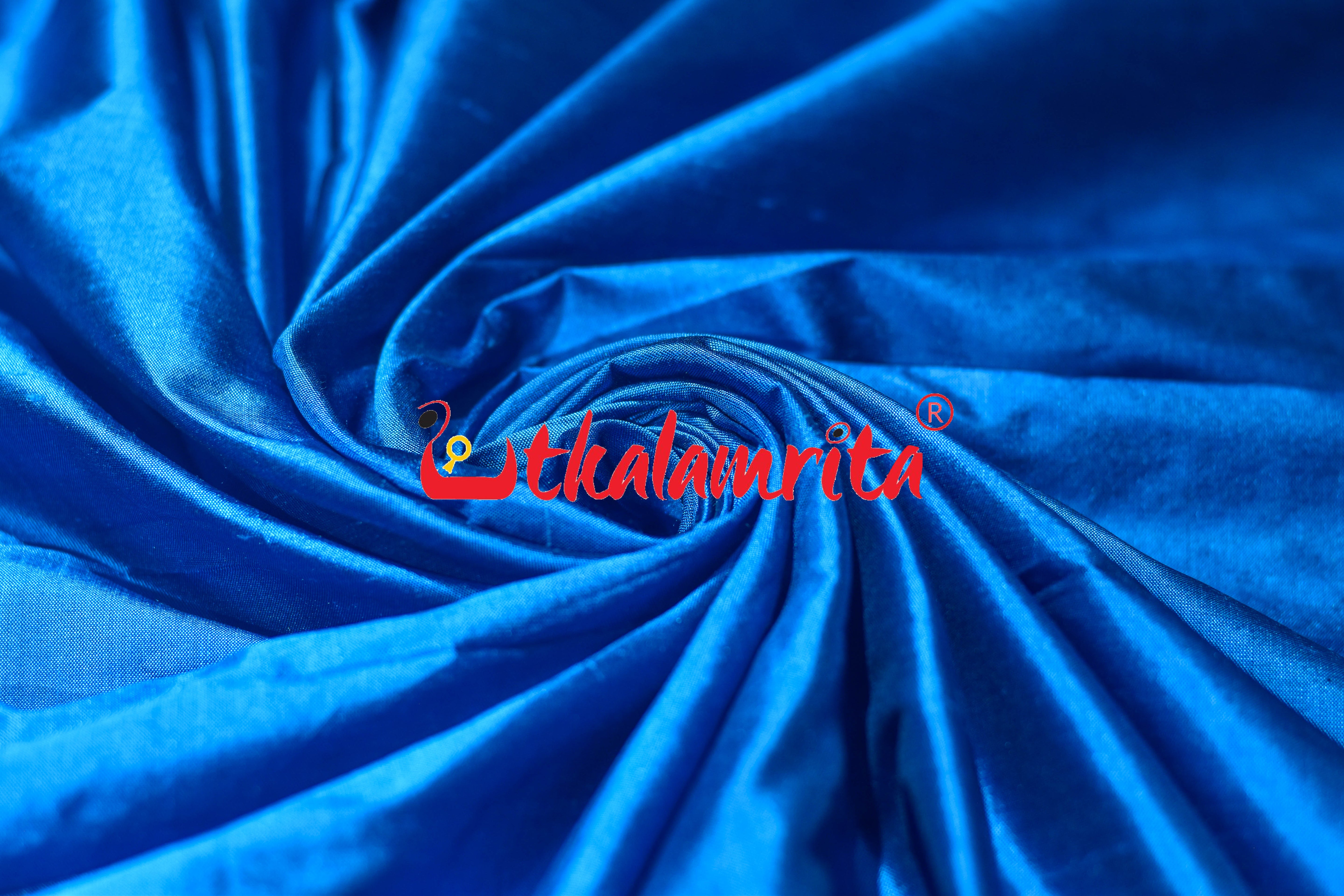 Copper Sulphate Plain Silk (Fabric)
