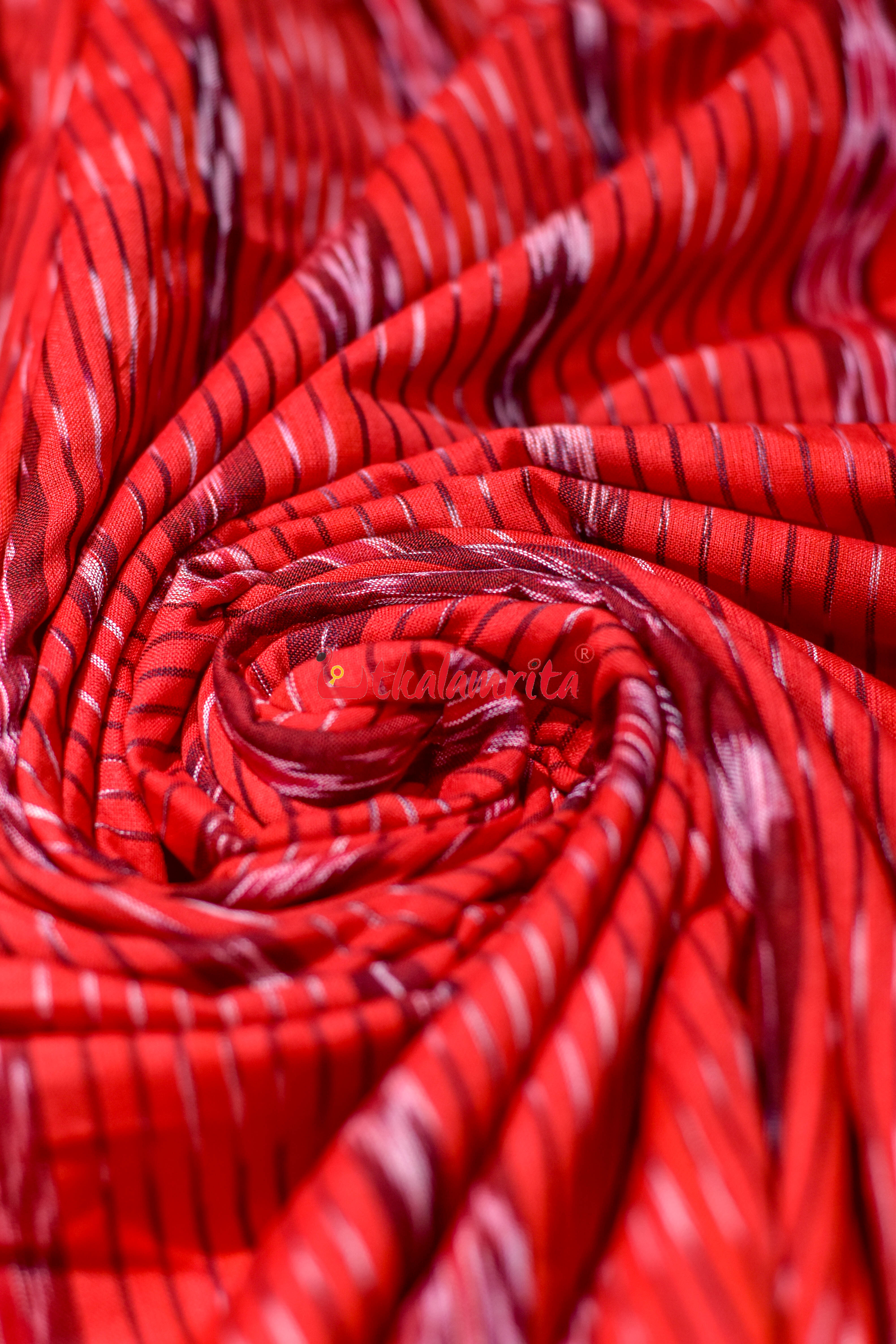 Red Flower Anjimala Cotton (Fabric)