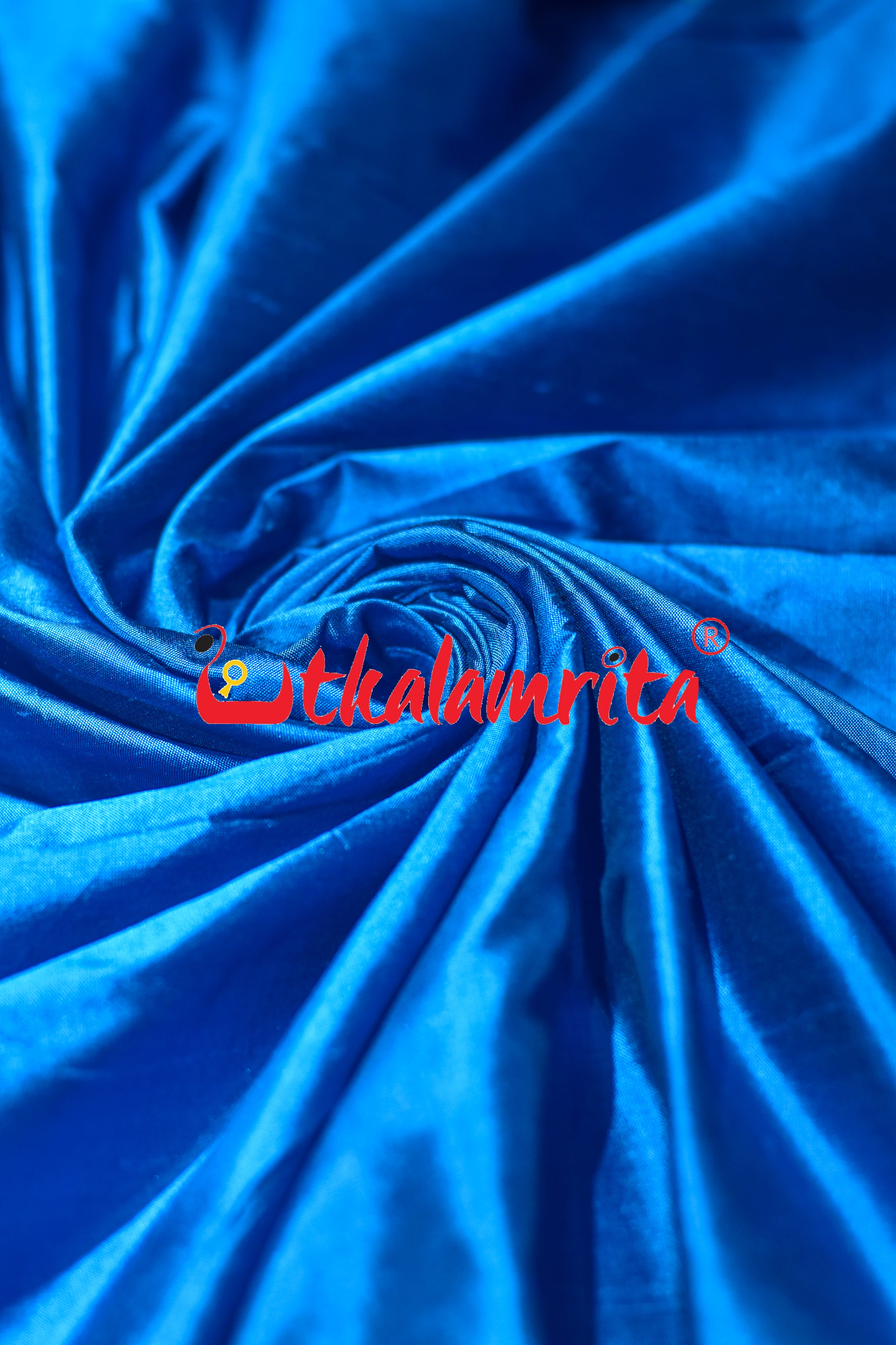 Copper Sulphate Plain Silk (Fabric)