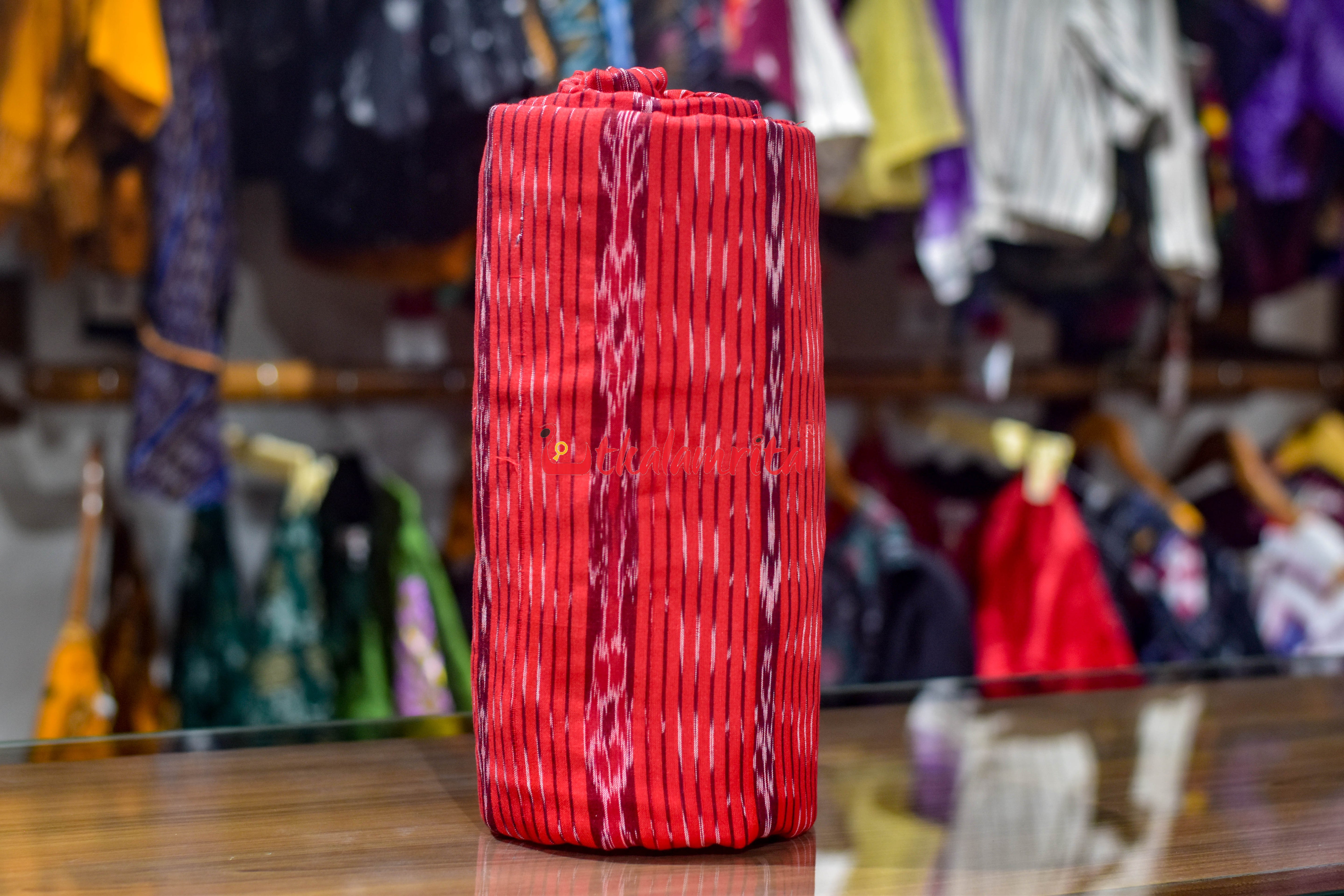 Red Flower Anjimala Cotton (Fabric)