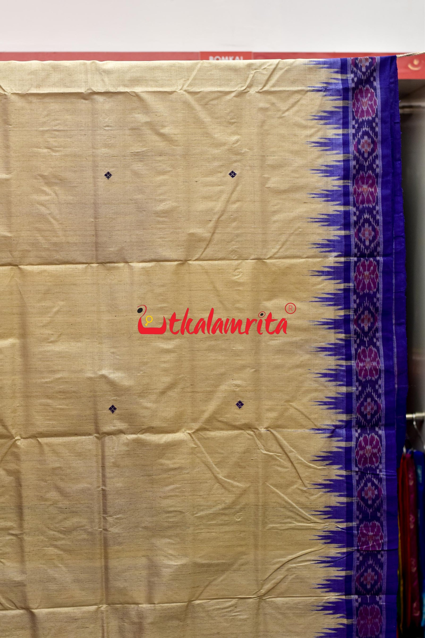 Plain Purple Border Gopalpur Tussar Saree