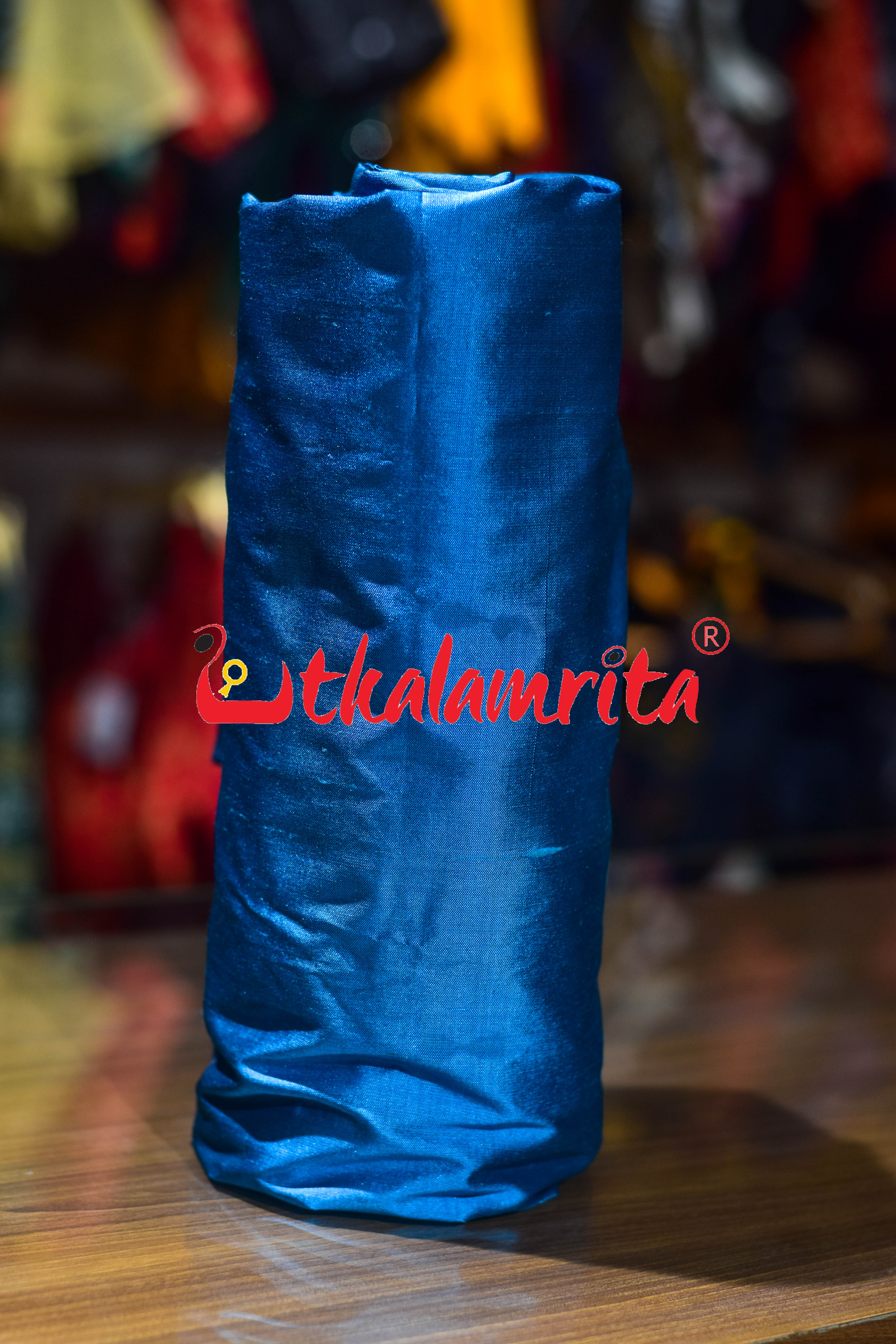 Copper Sulphate Plain Silk (Fabric)