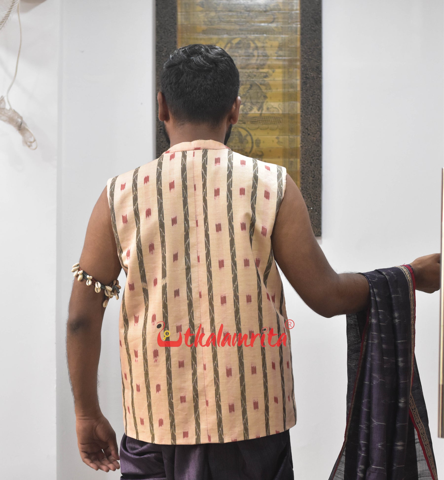 Matha Red Dots Lata Asymmetric (Men's Jacket)