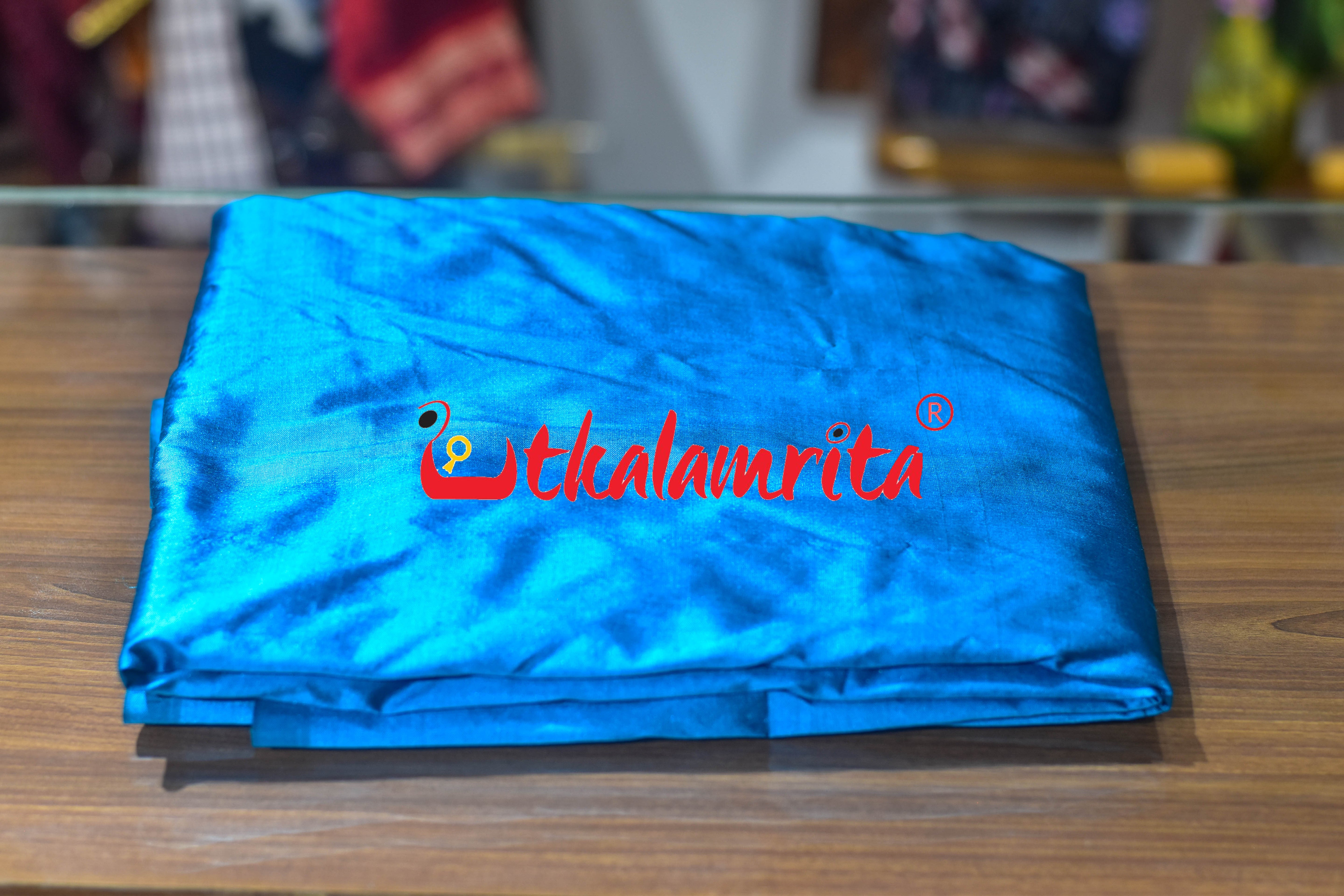 Copper Sulphate Plain Silk (Fabric)