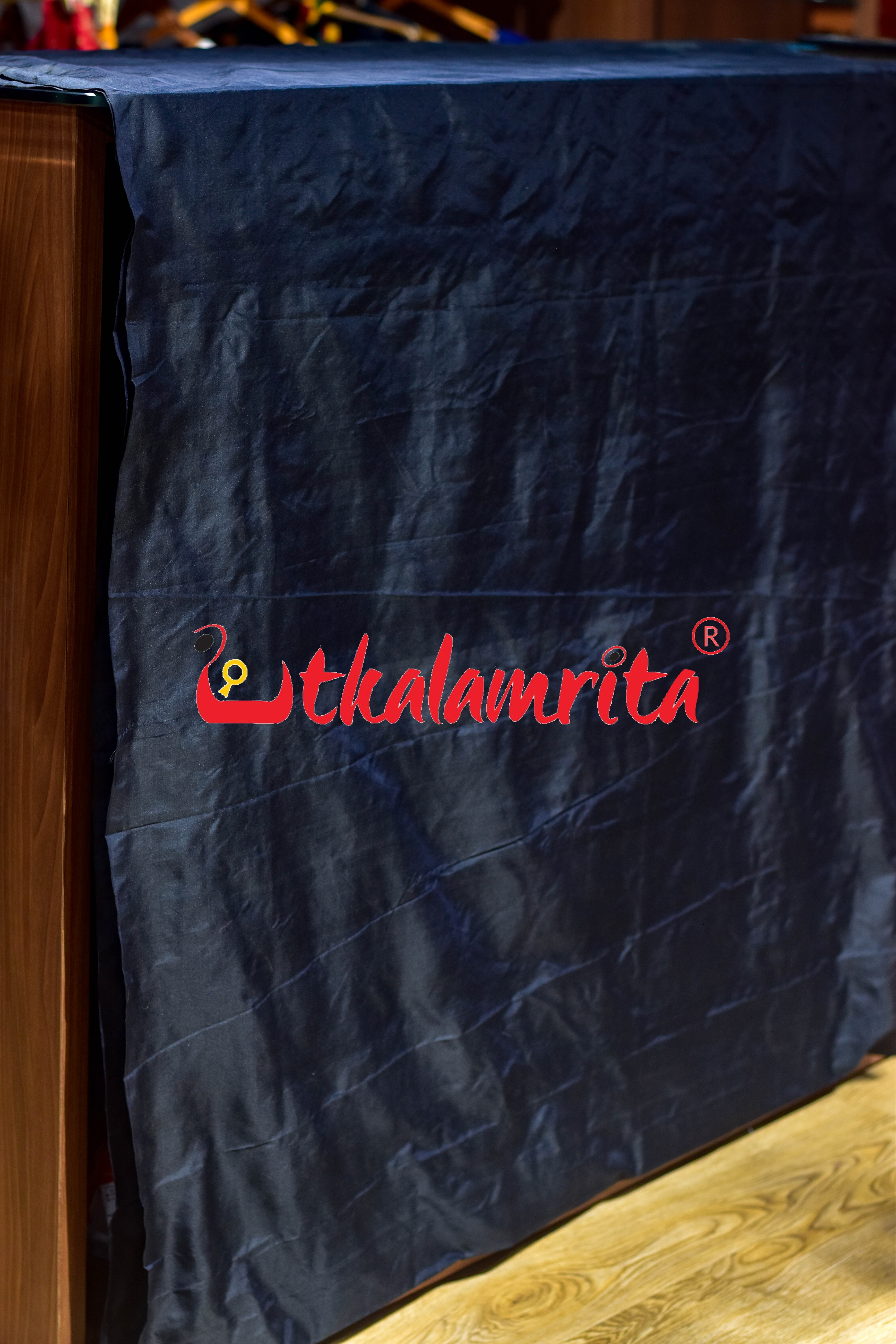 Black Plain Silk (Fabric)