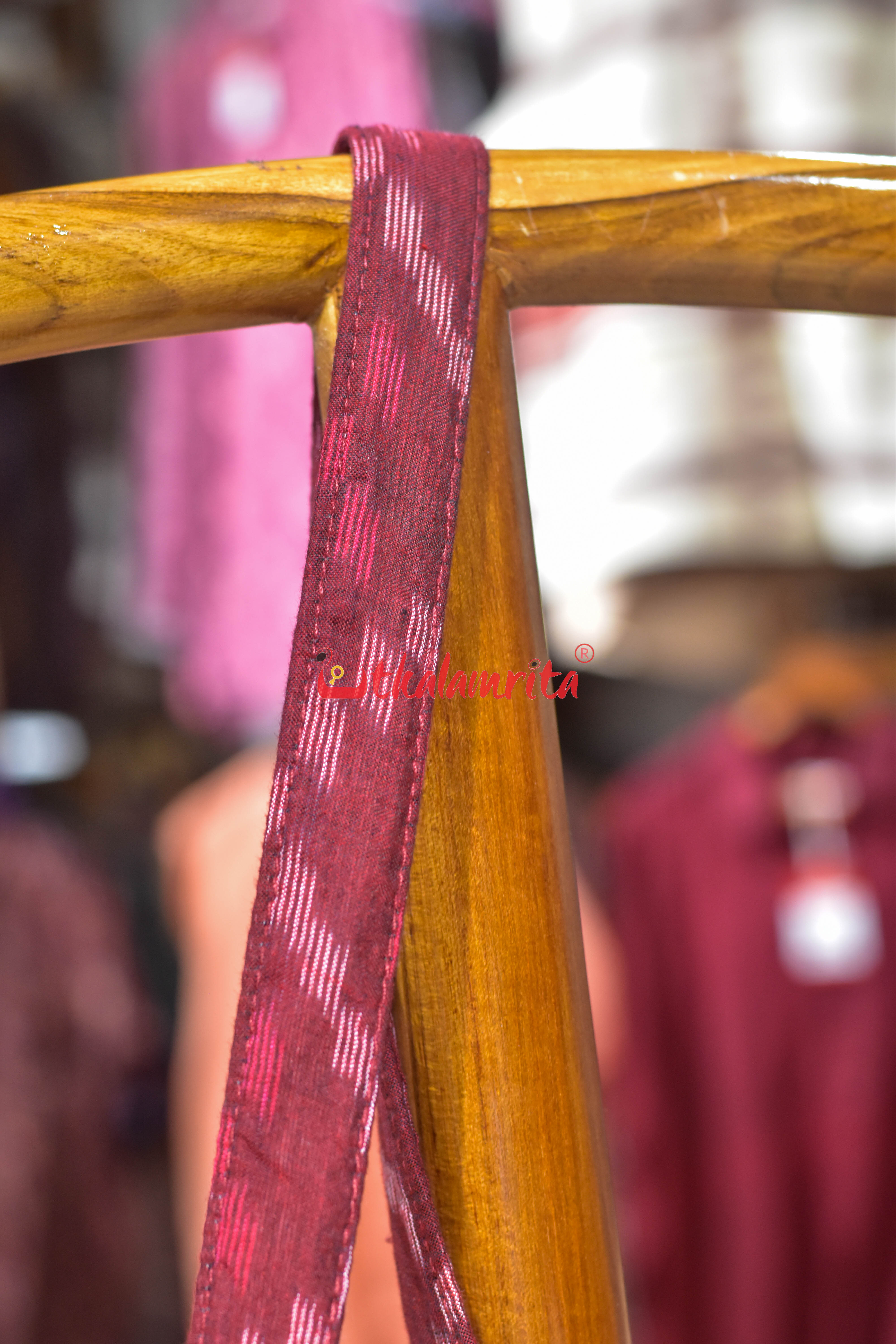 Maroon Tetris Small Sling Bag
