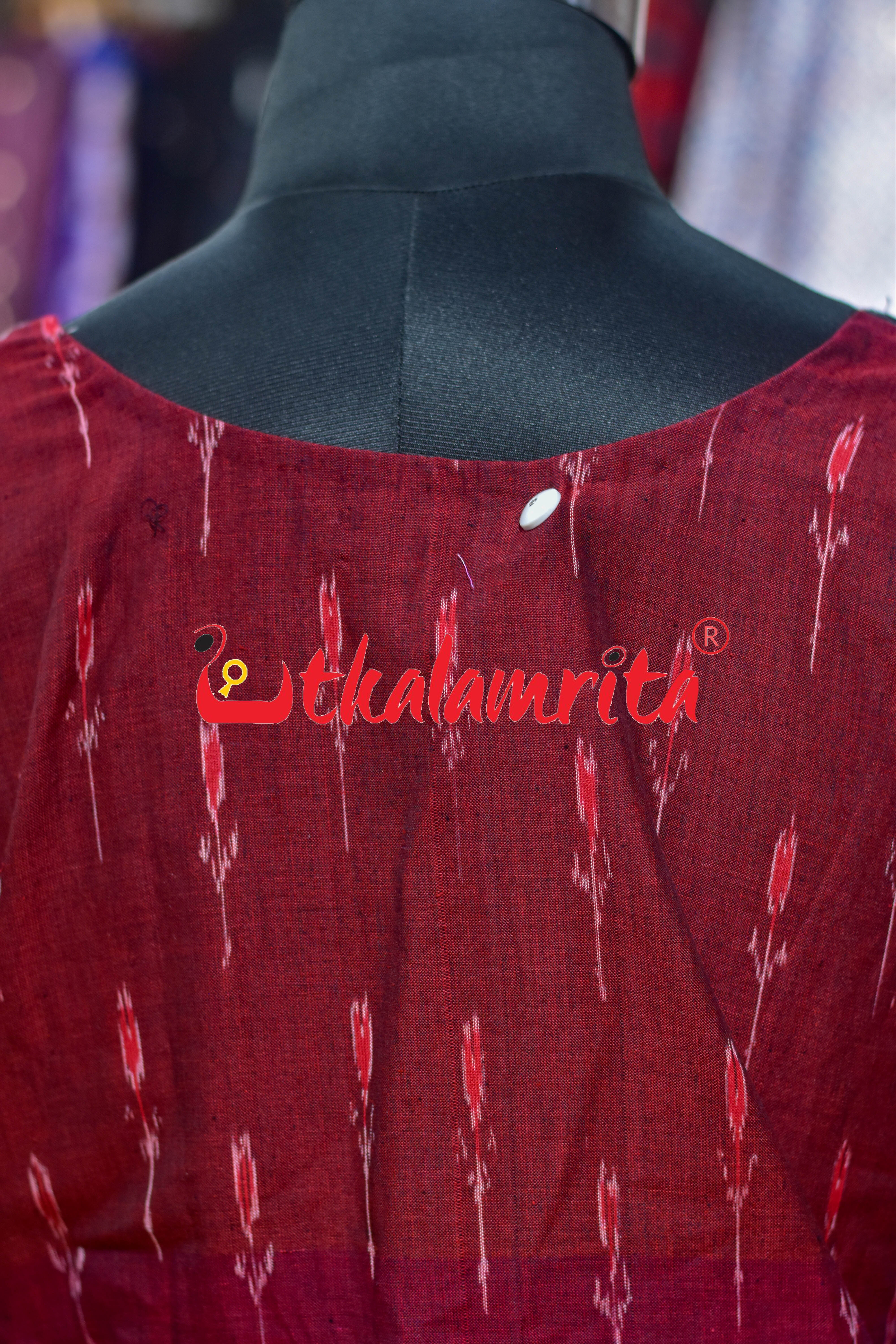Maroon Labanga Designer (Ladies' Crop Top)