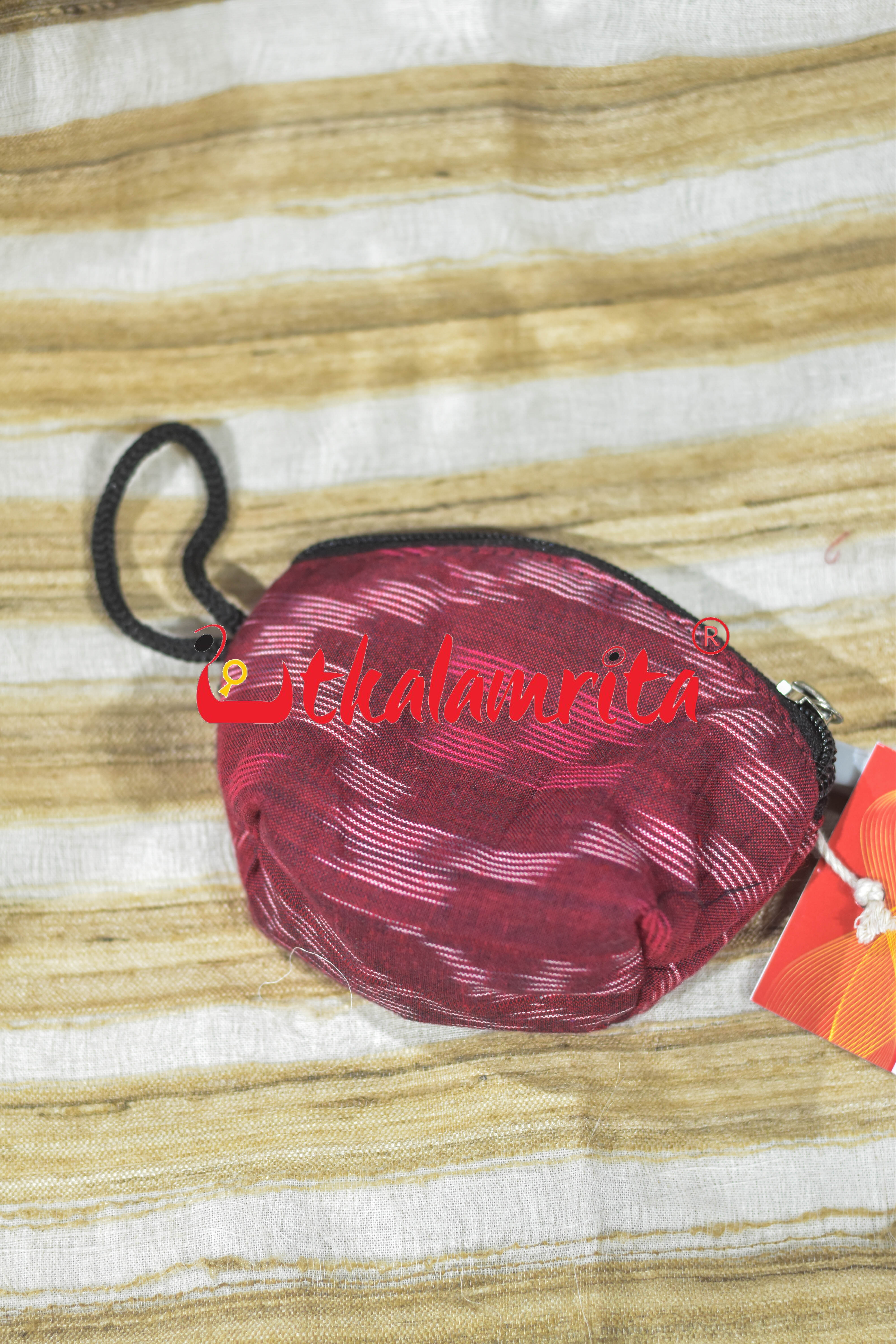 Maroon Tetris Key Pouch