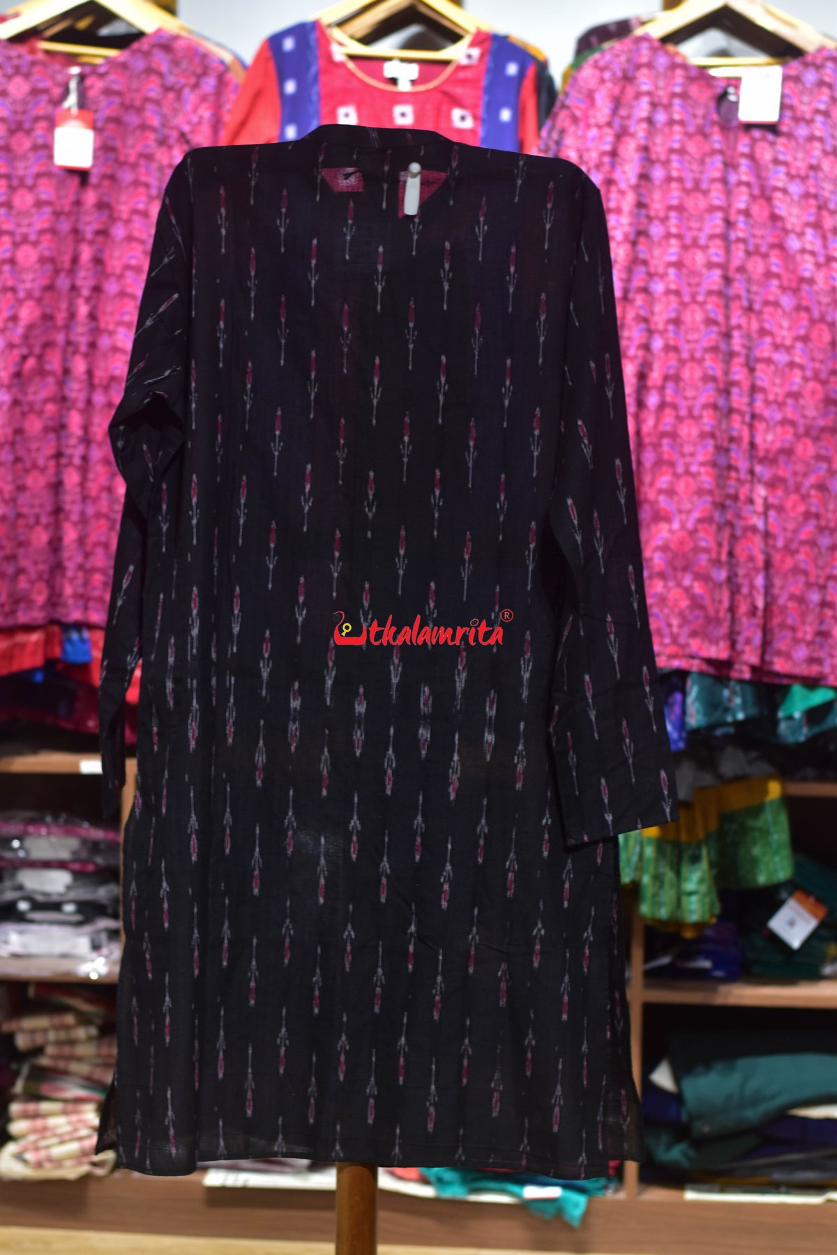 Black Labanga (Men's Angrakha Kurta)