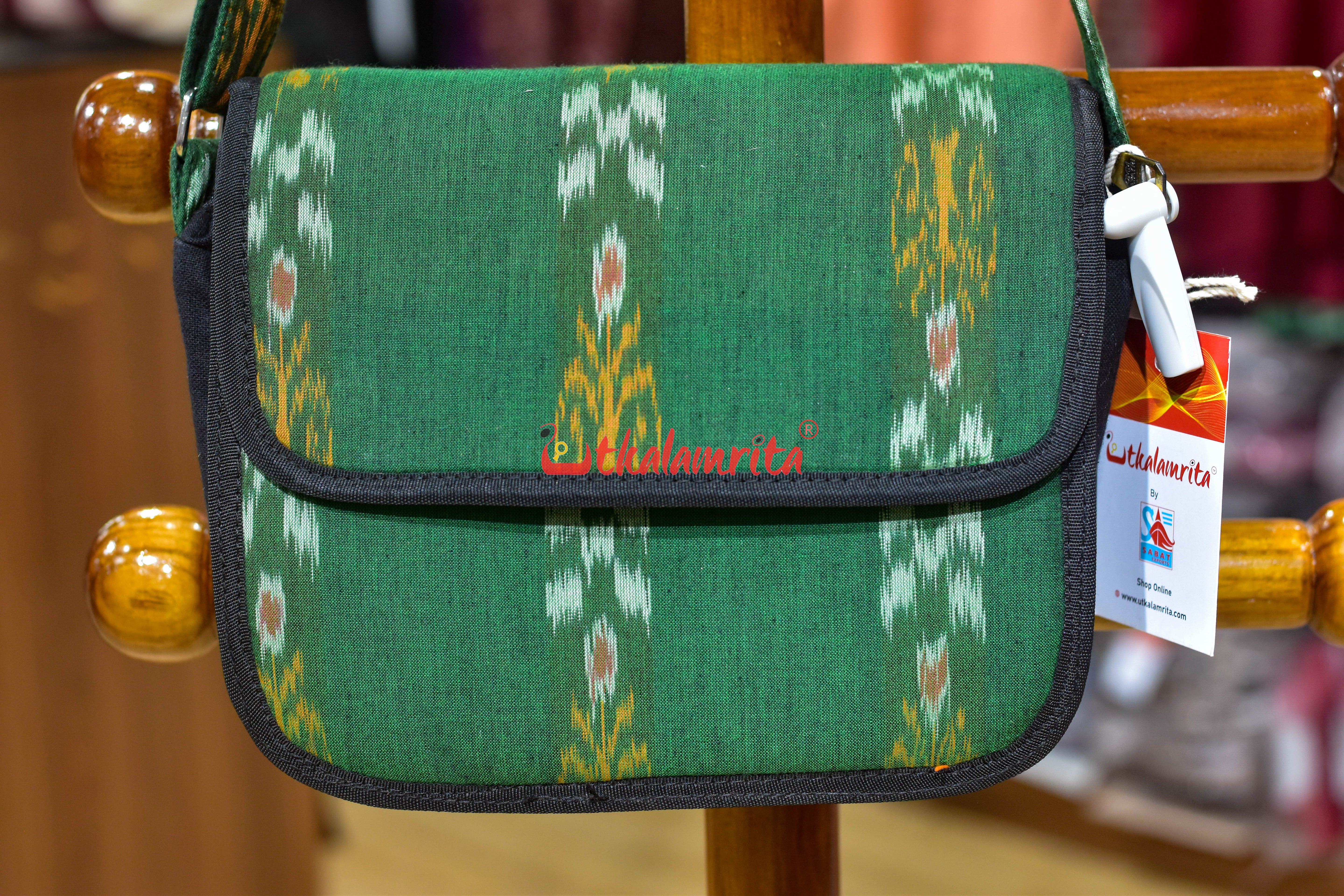 Green Special Bandha Button Sling Bag