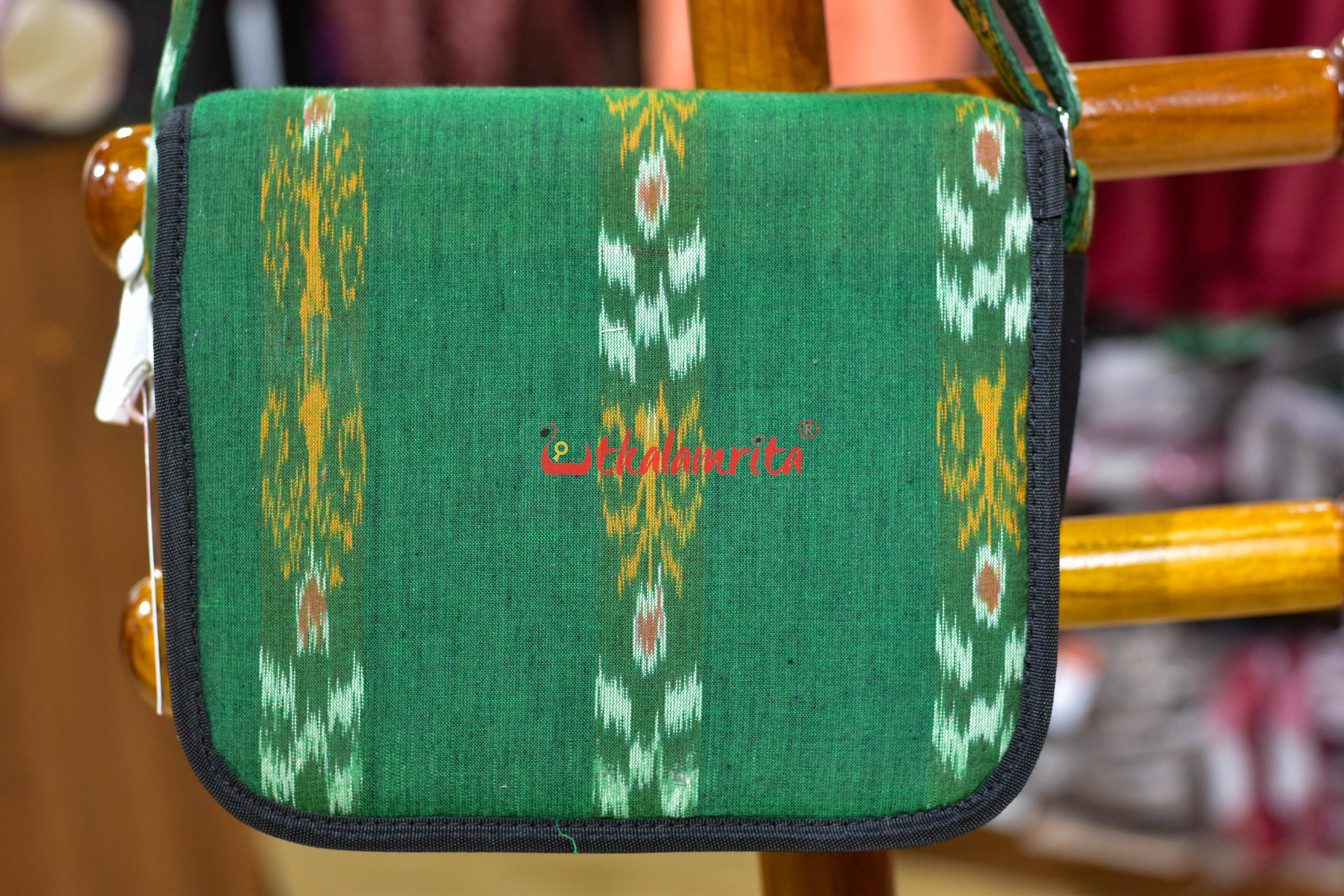 Green Special Bandha Button Sling Bag