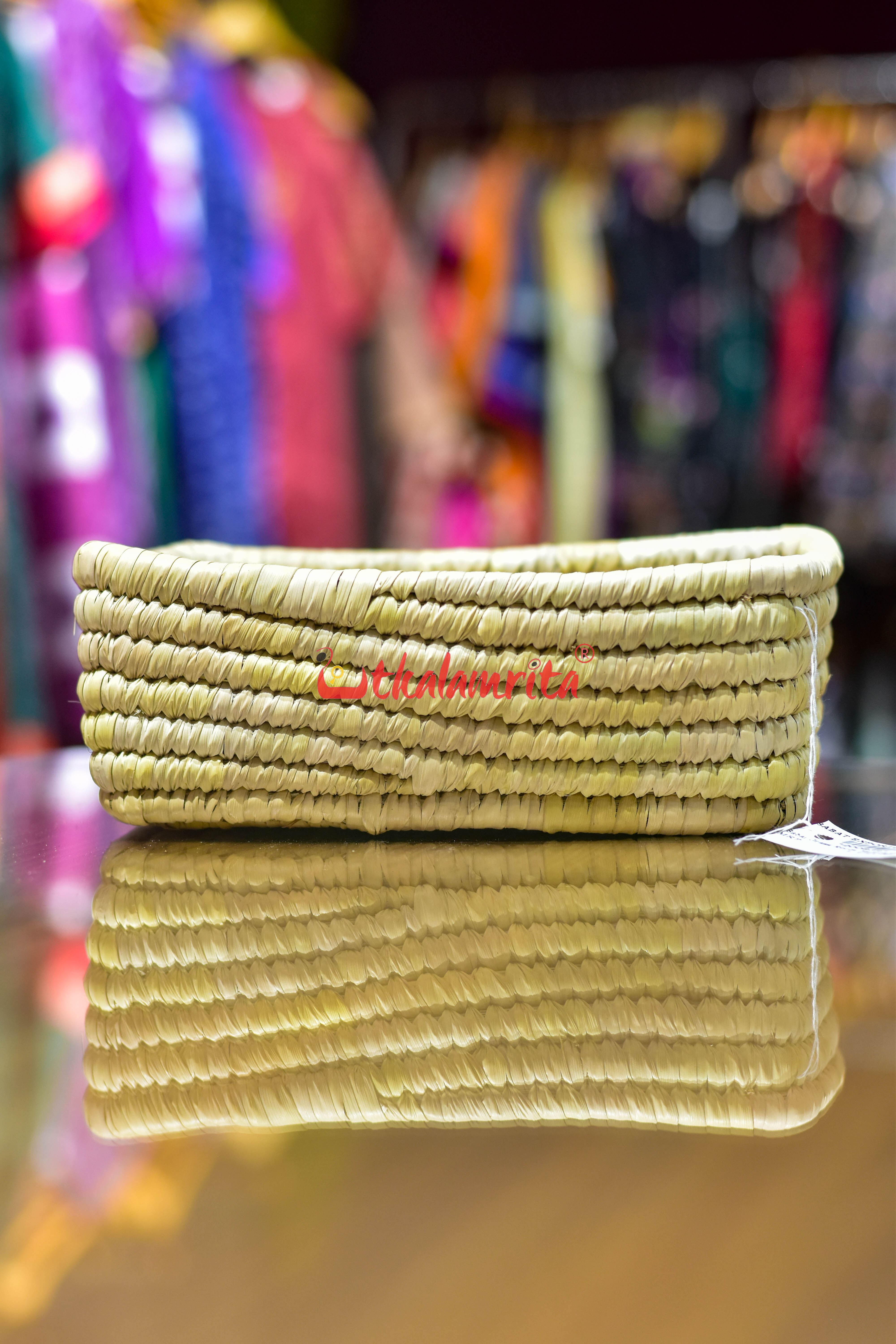 Sabai Grass Recta Natural Basket