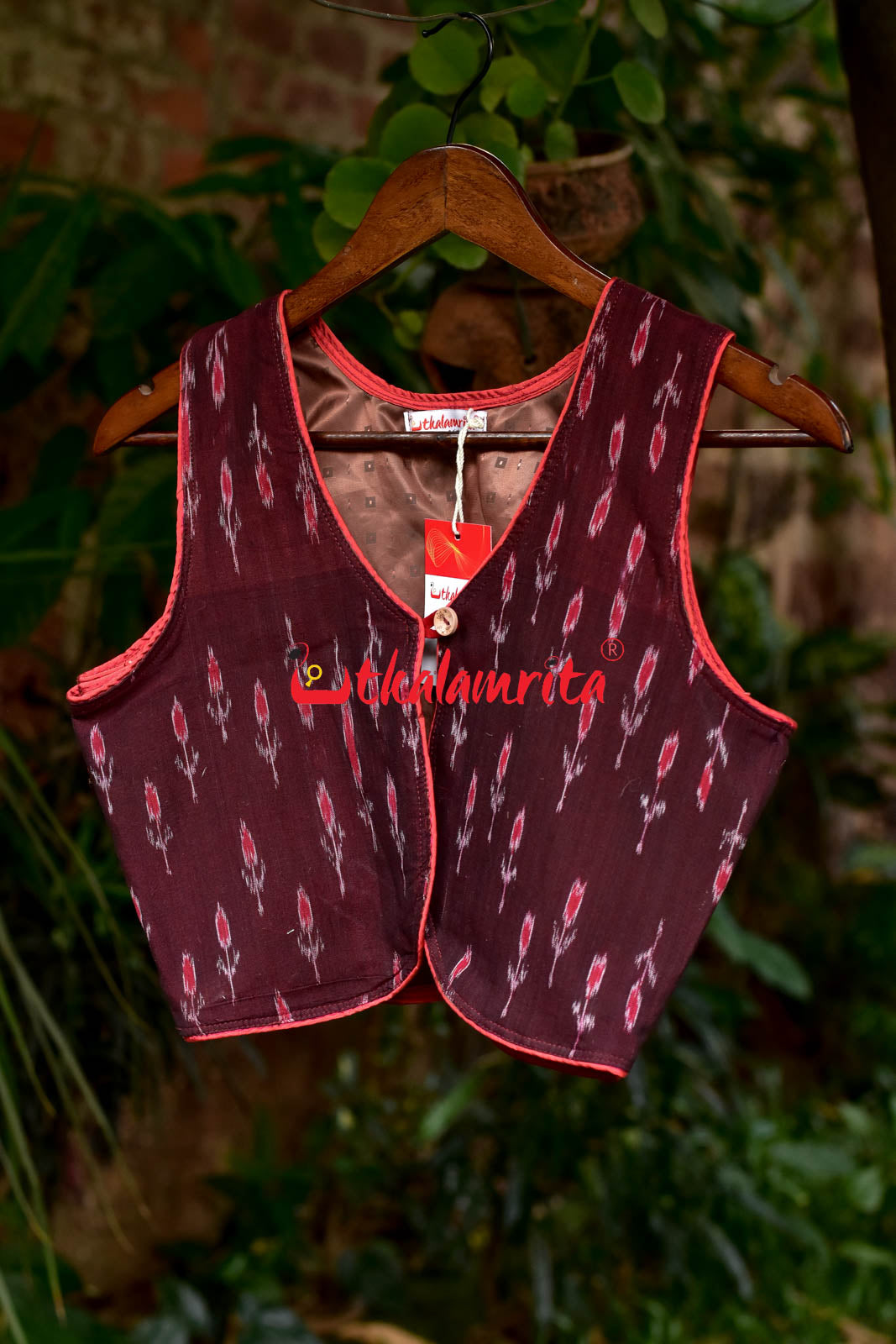 Maroon Labanga Bandha(Ladies Shrug)