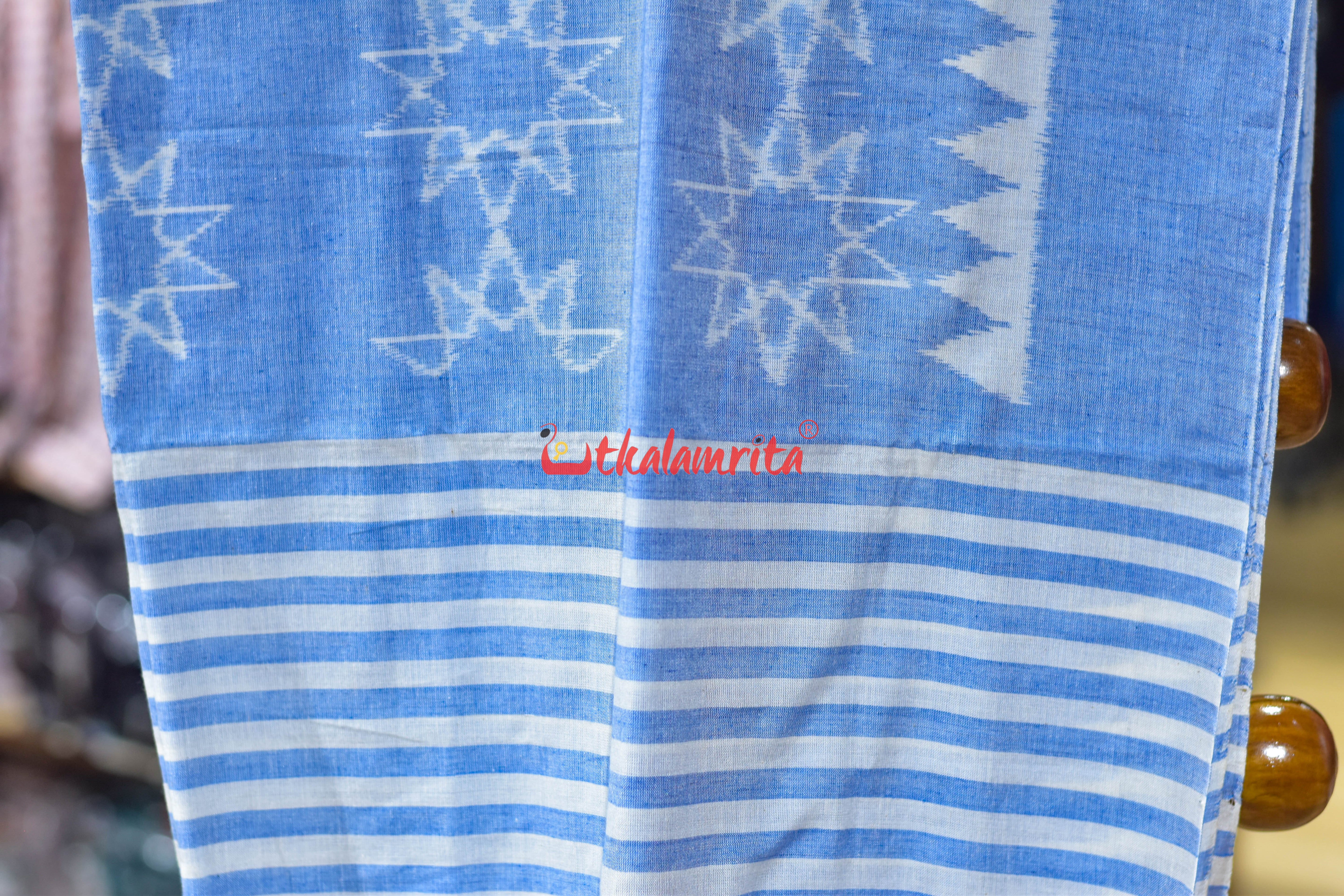 Sky Star Cotton Ikat (Dupatta)