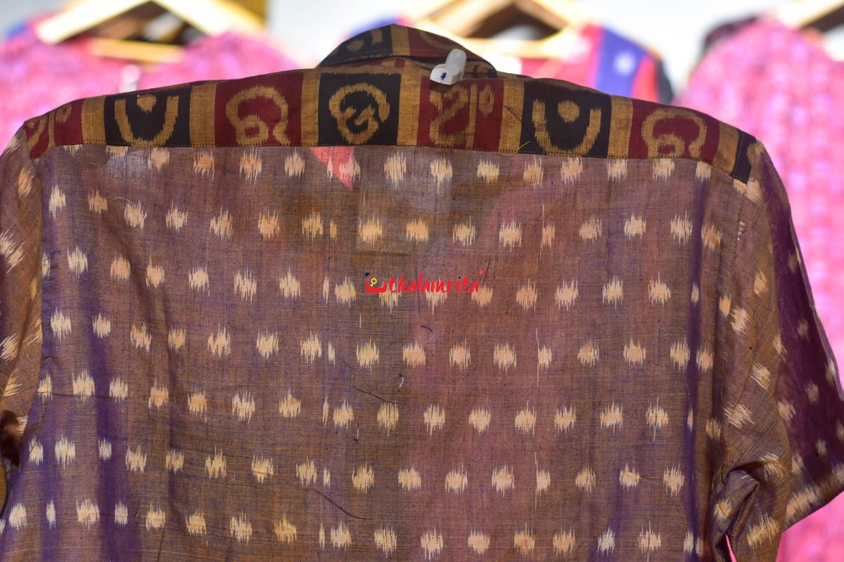 Golden Dots Odia Alphabests (Men's Half Shirt)