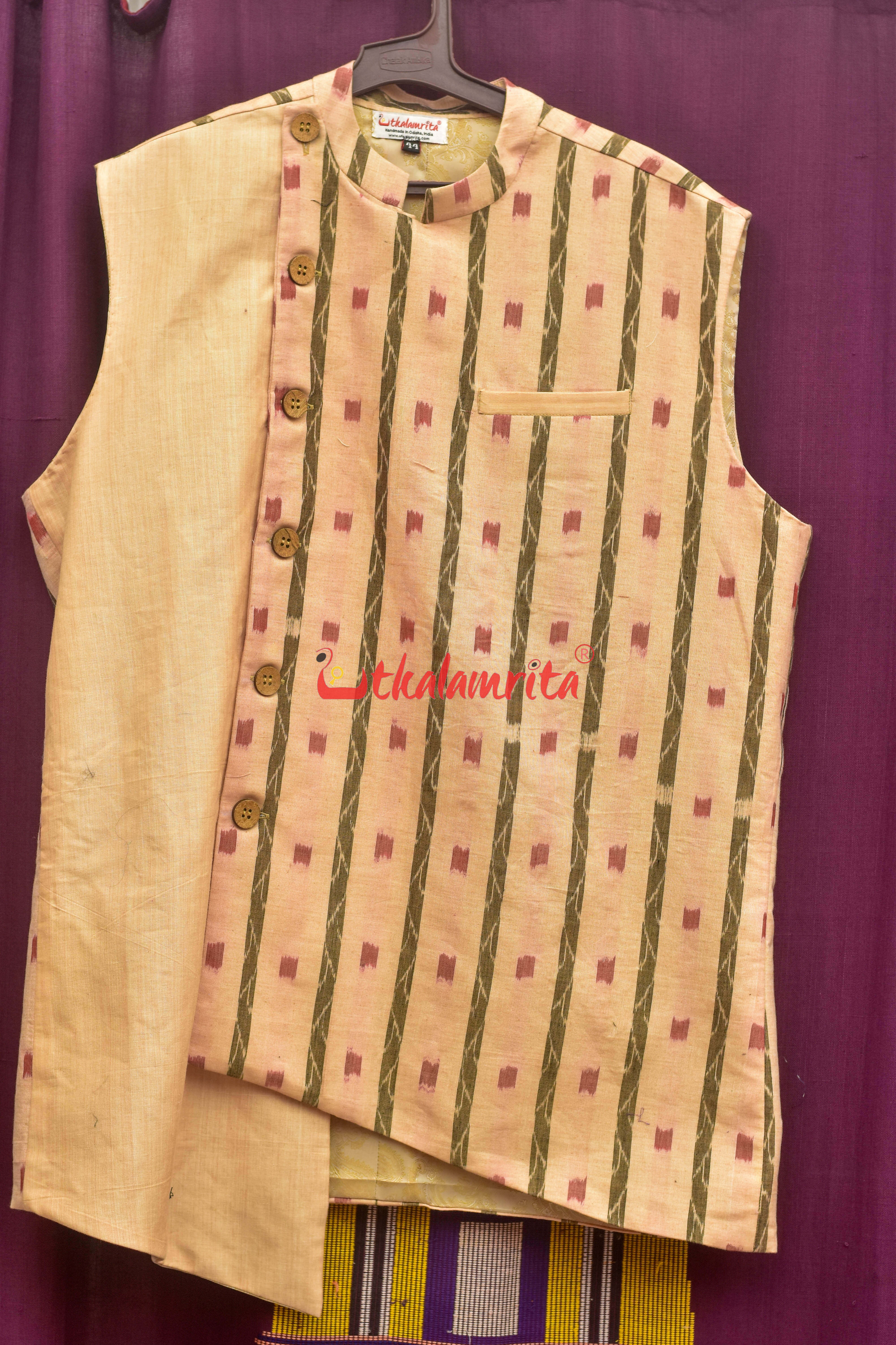 Matha Red Dots Lata Asymmetric (Men's Jacket)