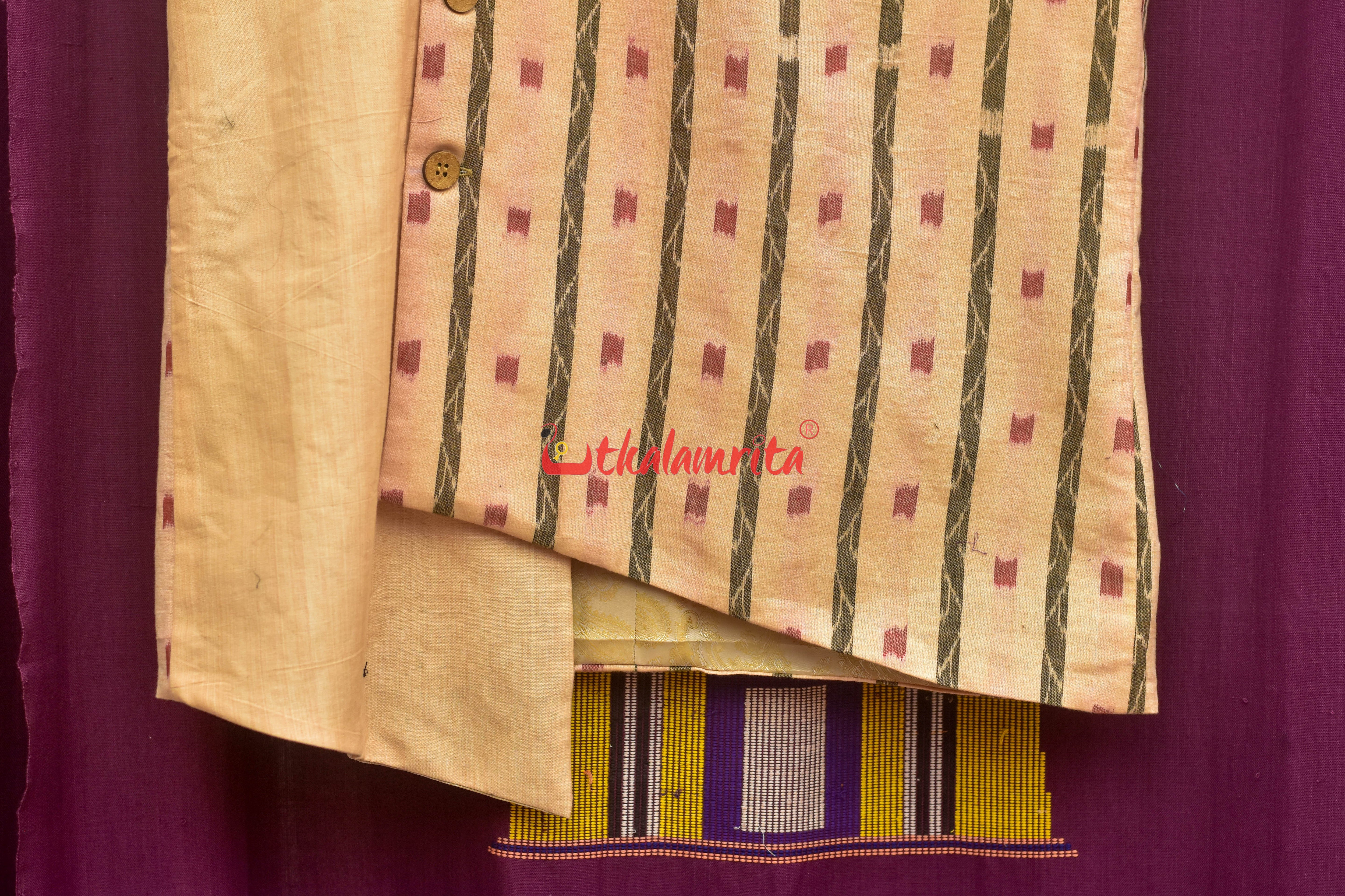Matha Red Dots Lata Asymmetric (Men's Jacket)