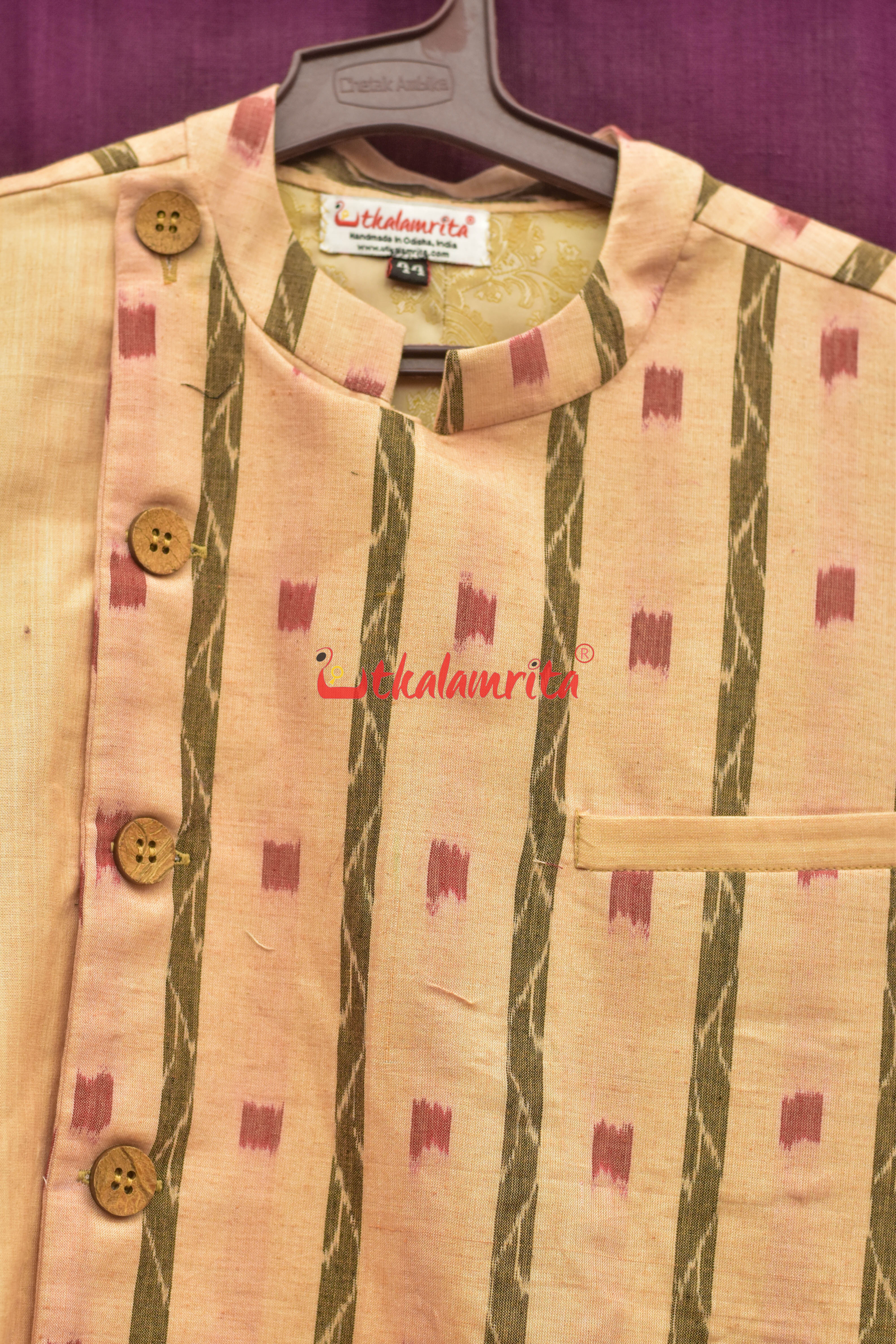 Matha Red Dots Lata Asymmetric (Men's Jacket)