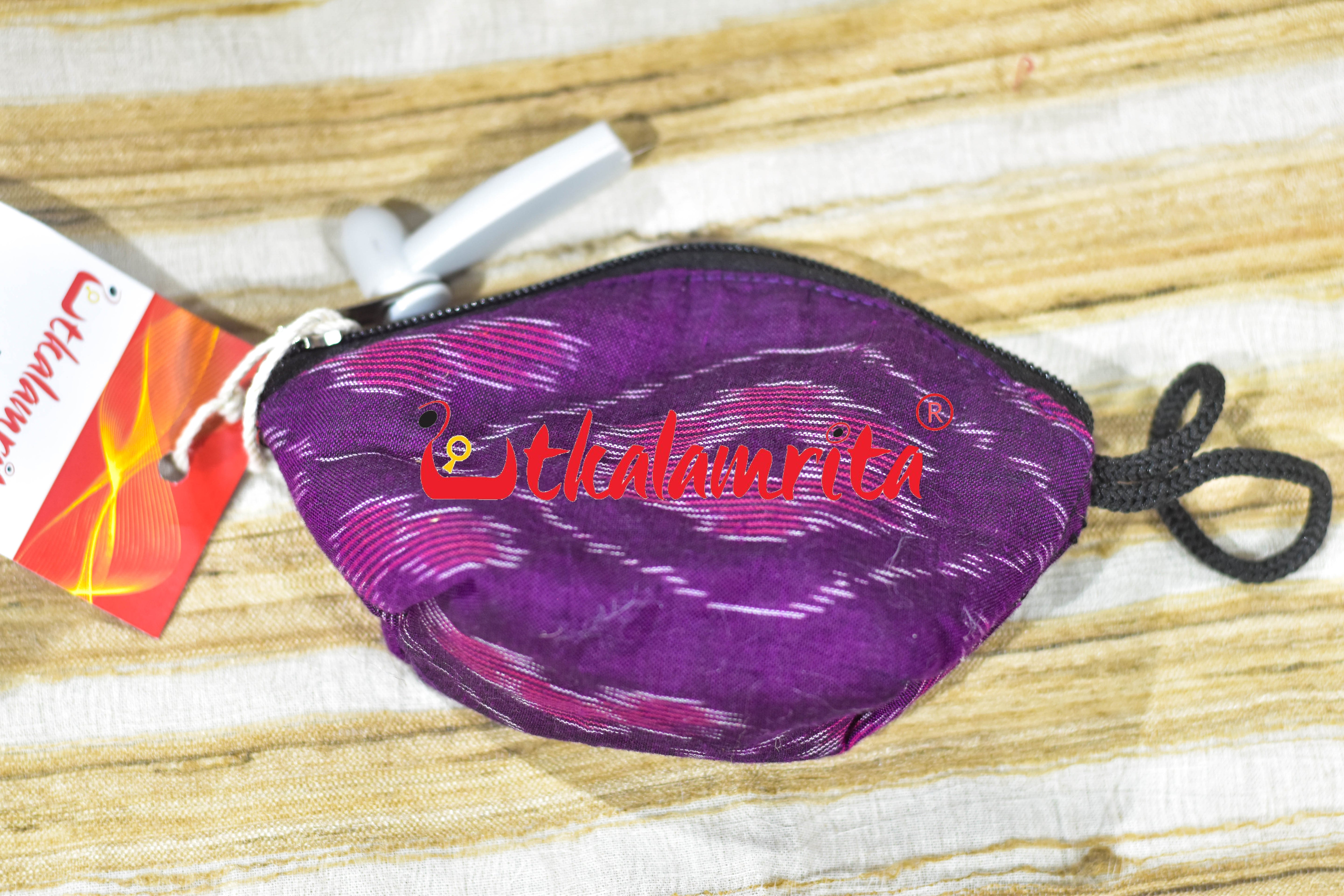 Purple Tetris Key Pouch