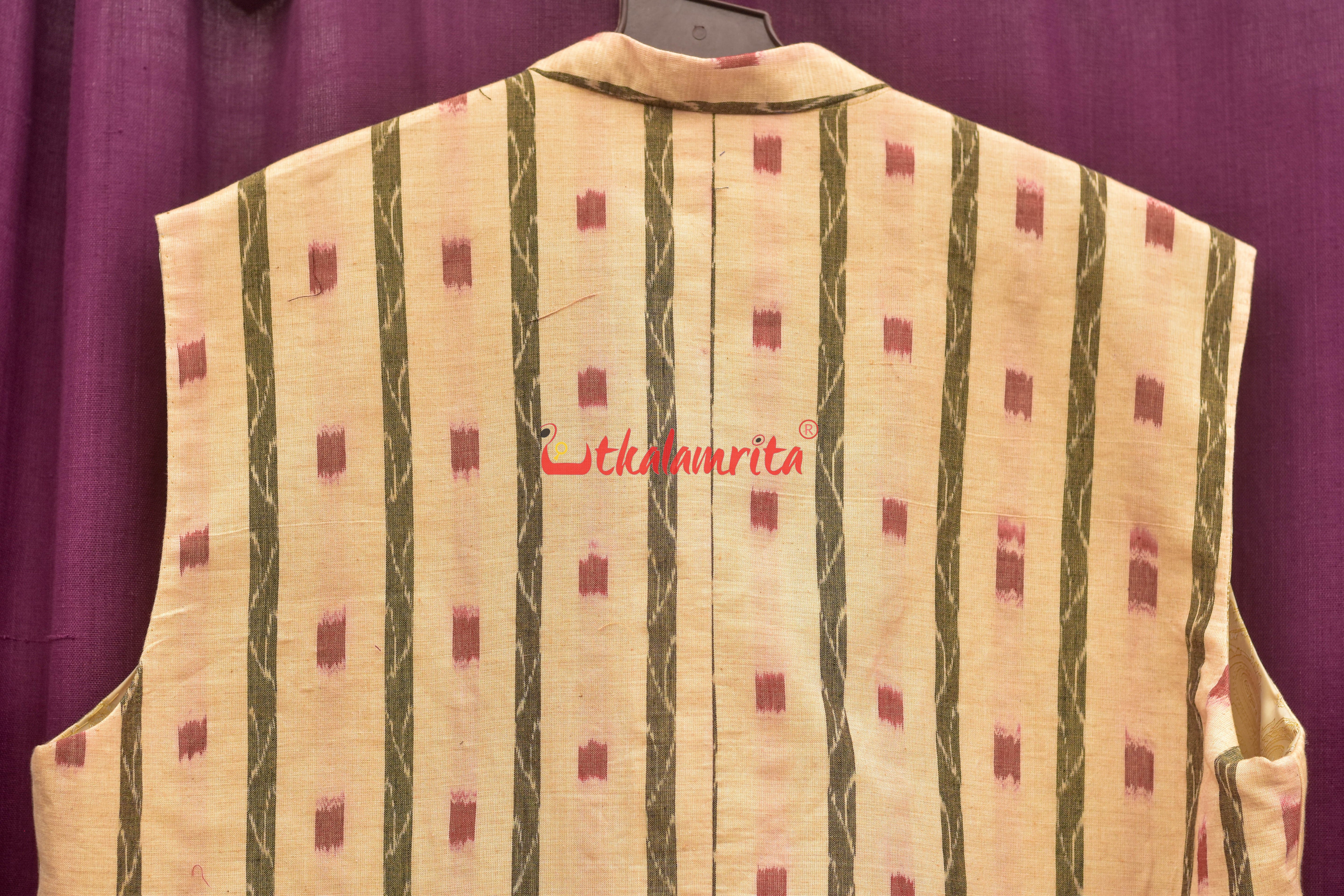Matha Red Dots Lata Asymmetric (Men's Jacket)