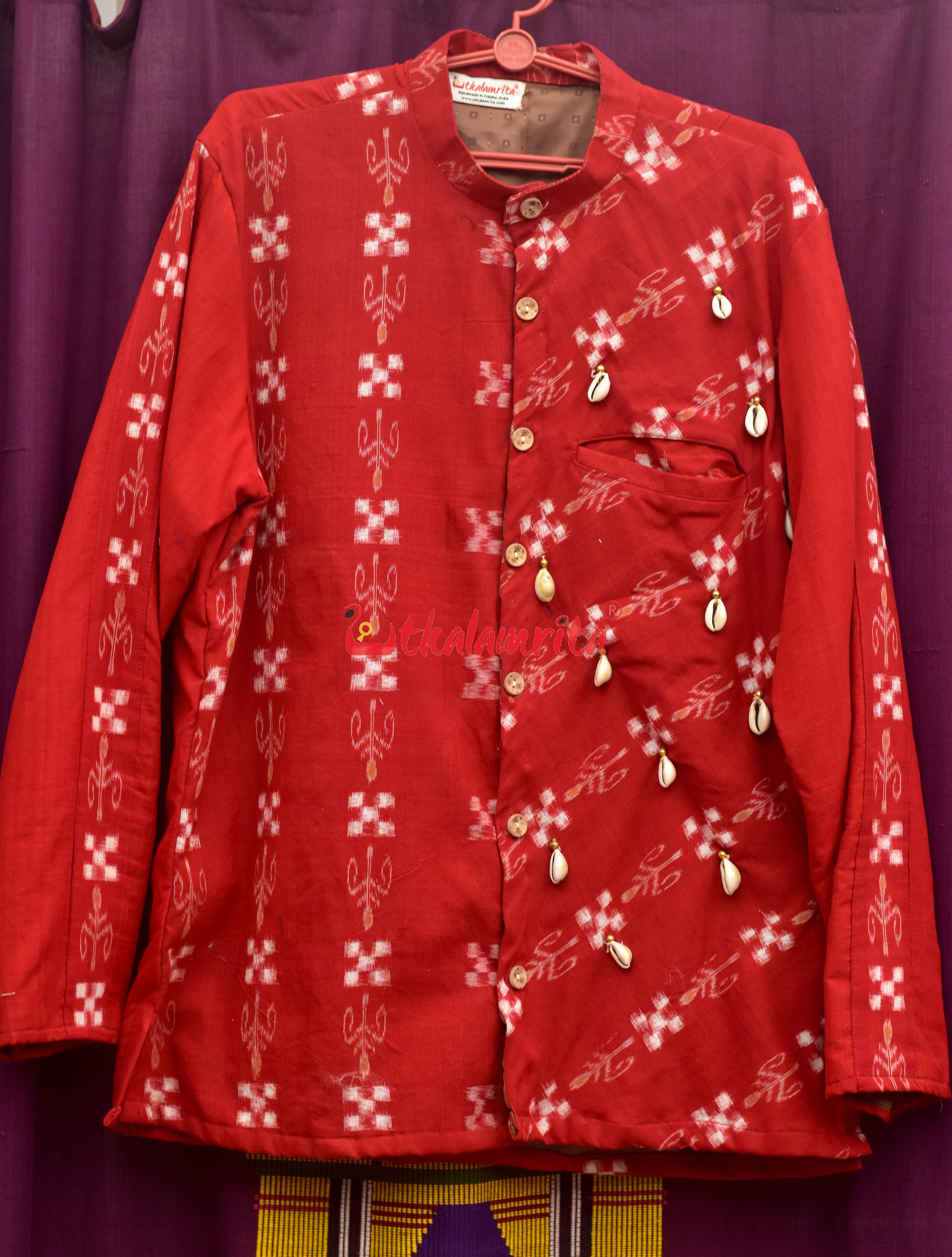 Pasapali & Flower (Men's Half Sherwani)