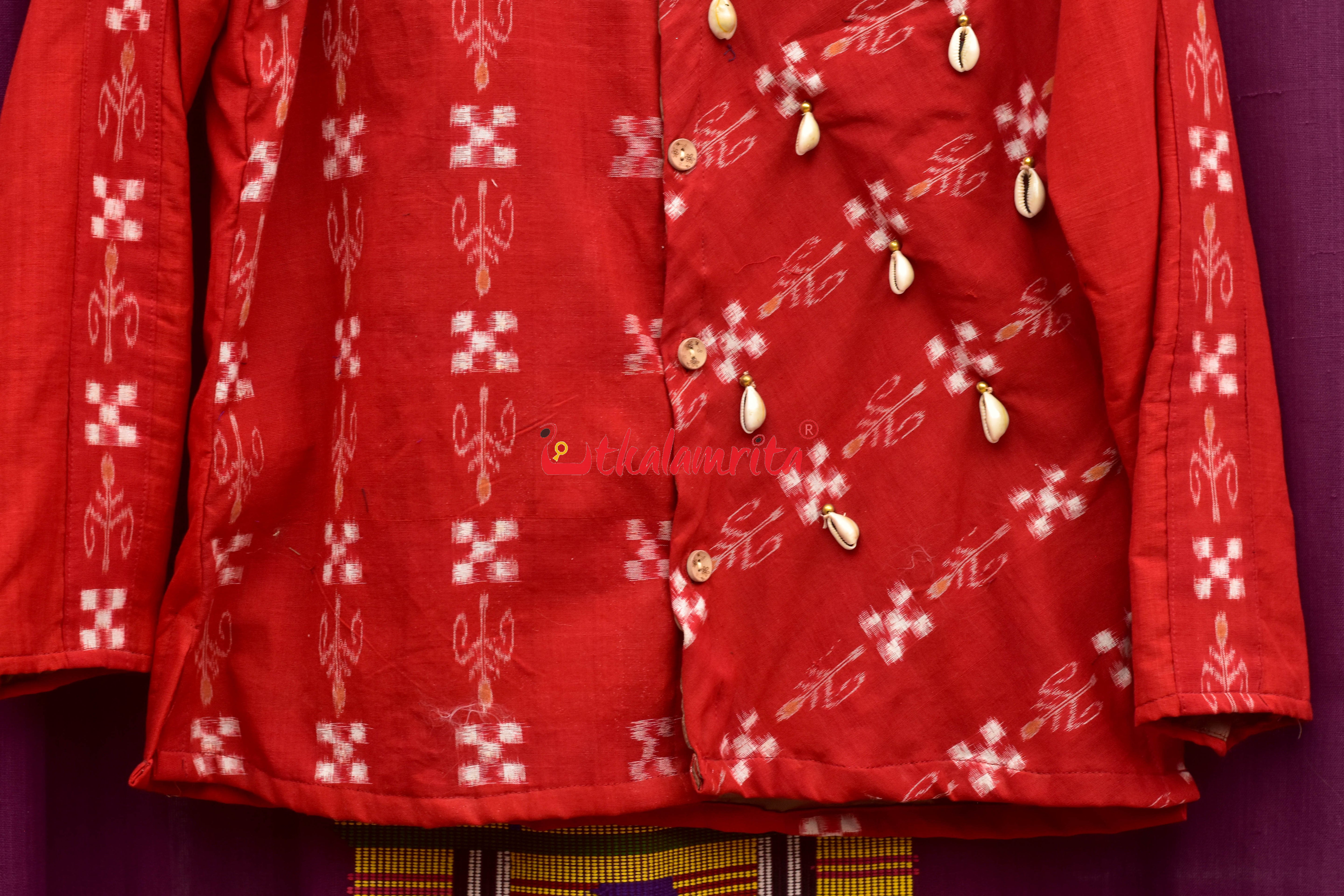 Pasapali & Flower (Men's Half Sherwani)