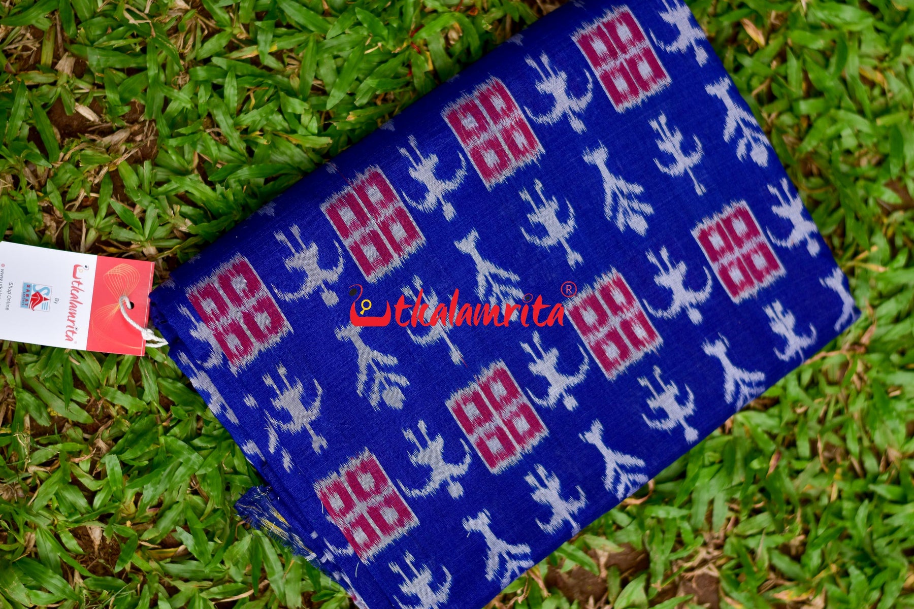 Blue Tribal Jharaka (Fabric)