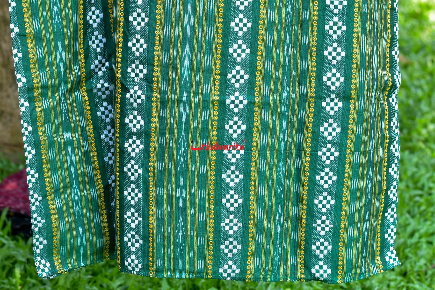 Green Dobby Pasapali (Full Kurta)