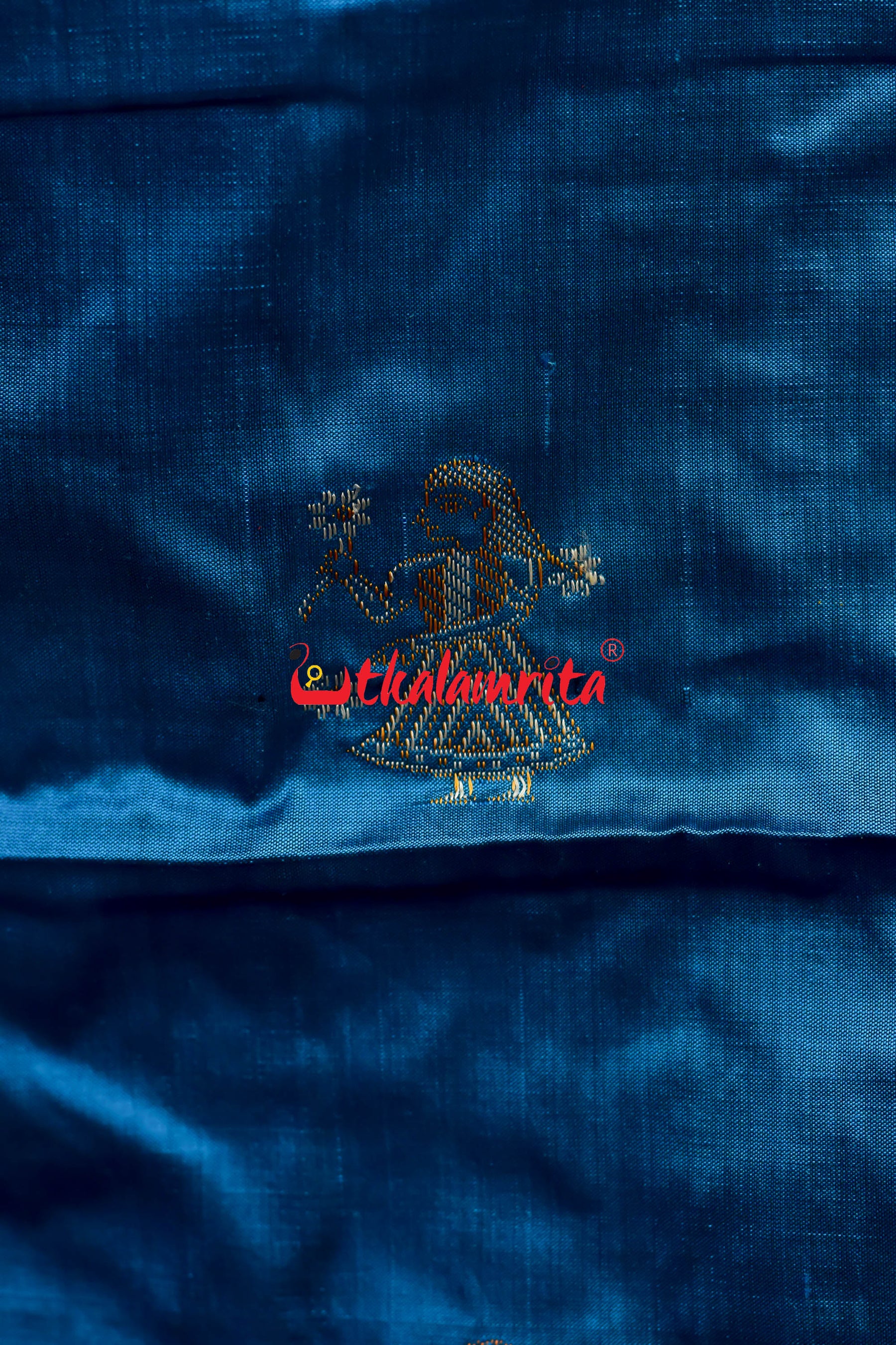 Copper Sulphate Doll Bomkai Double Border Silk Saree