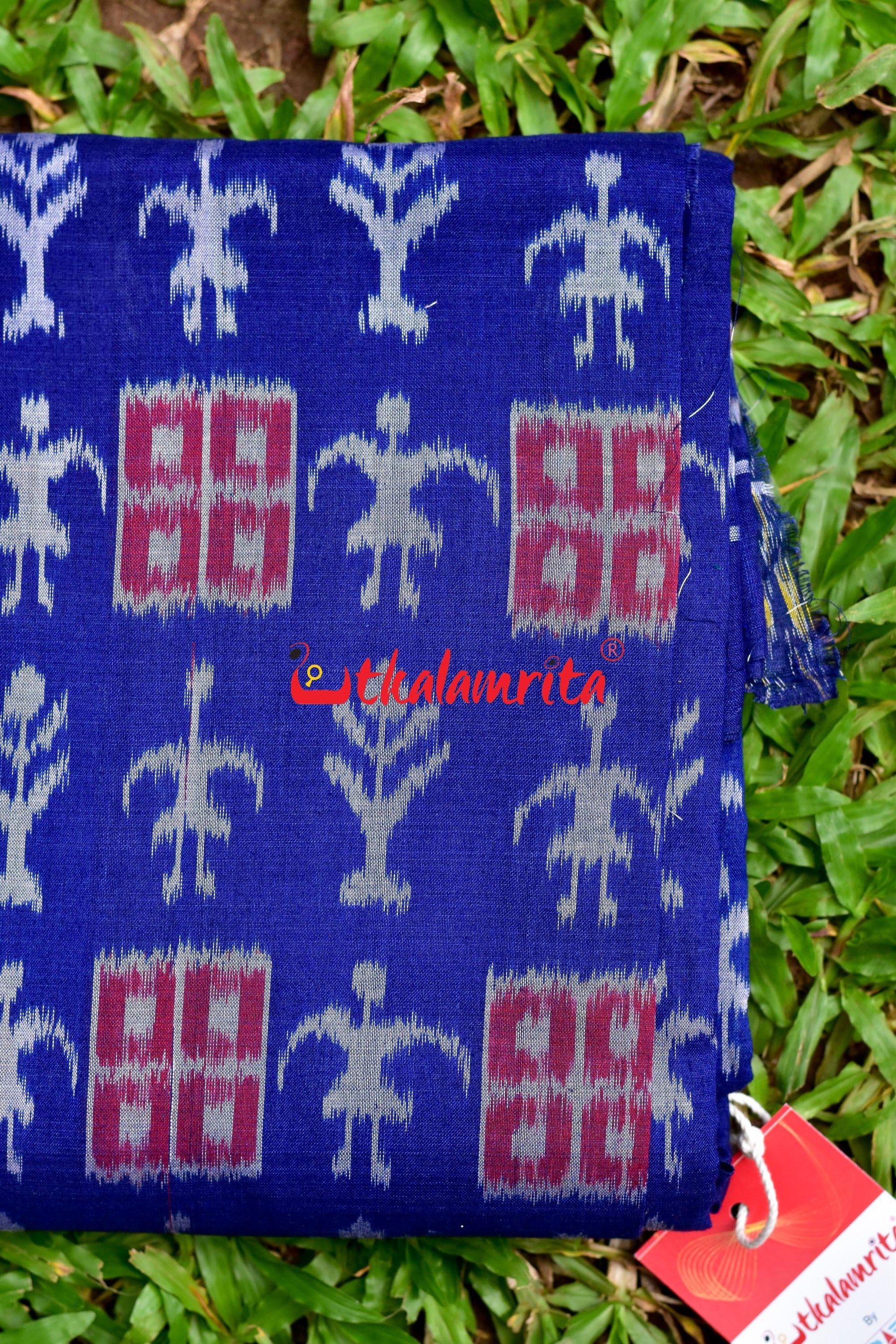 Blue Tribal Jharaka (Fabric)