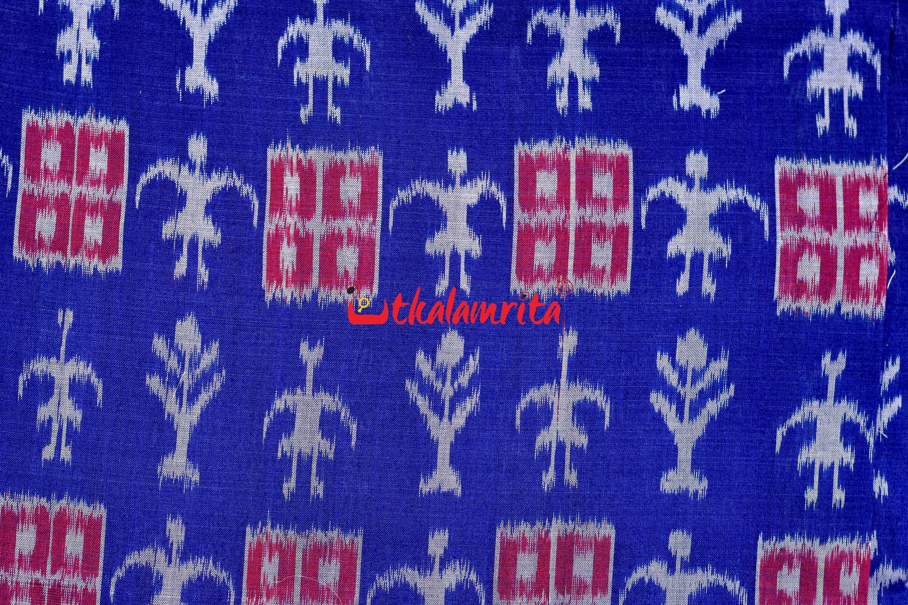 Blue Tribal Jharaka (Fabric)