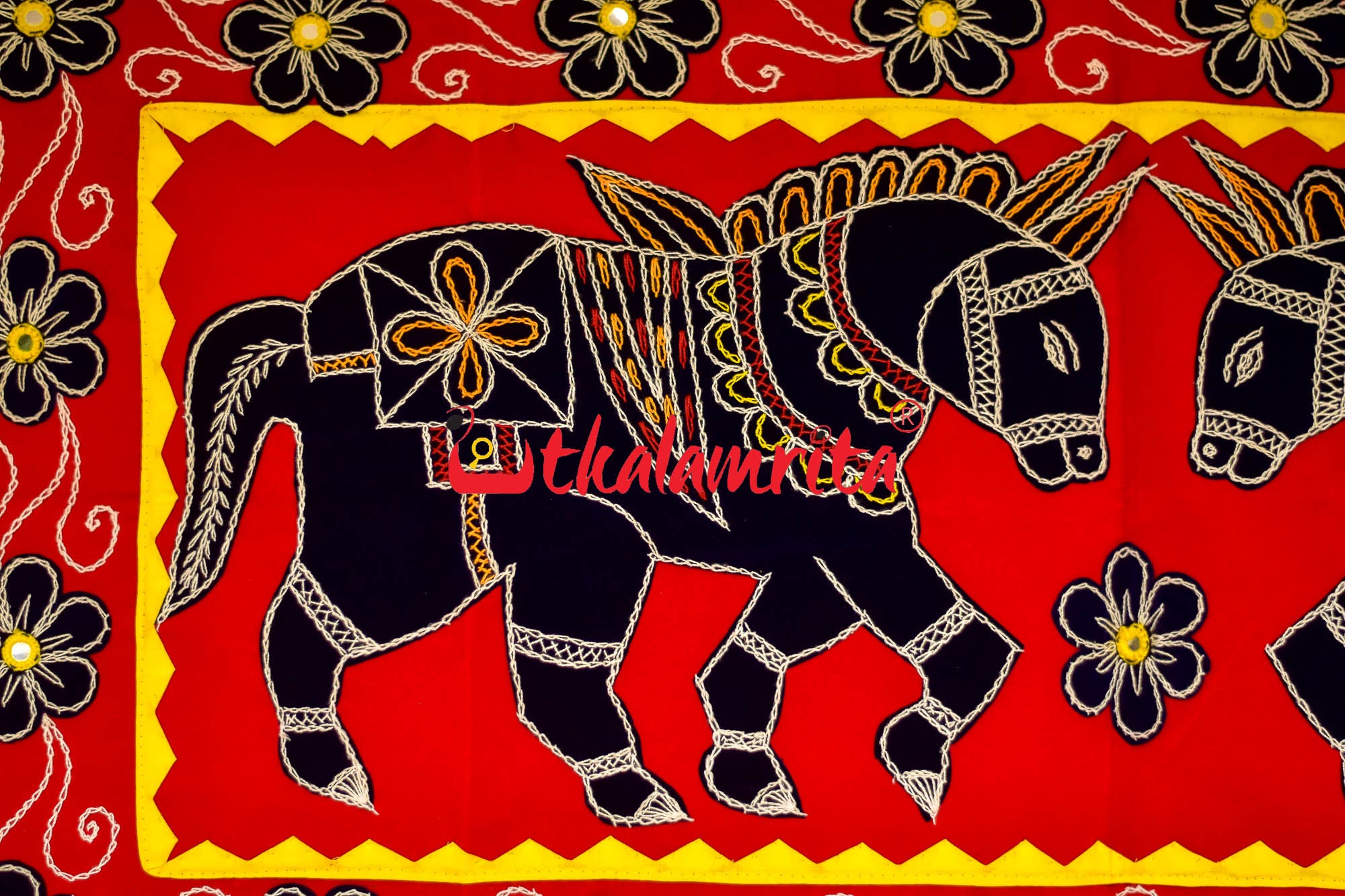 Black Horse Applique