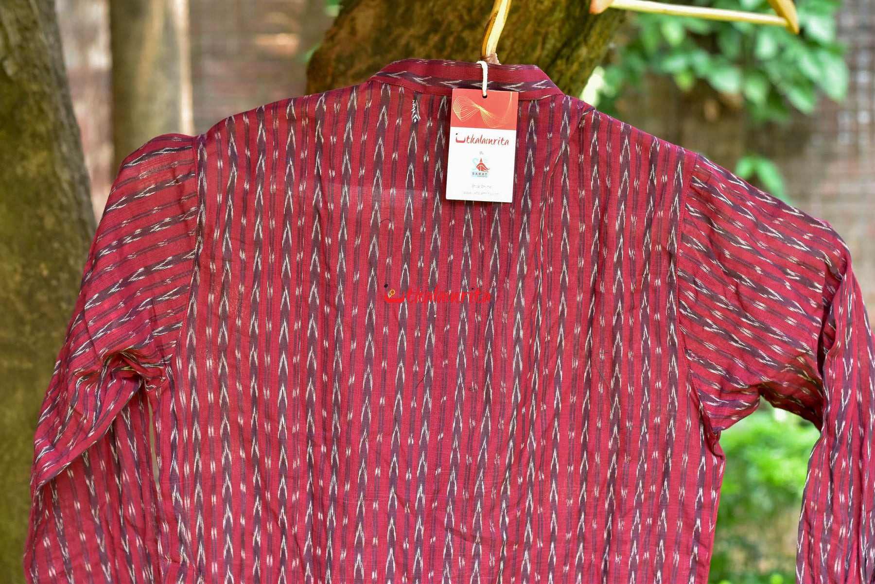 Maroon Dhanpatri (Full Kurta)